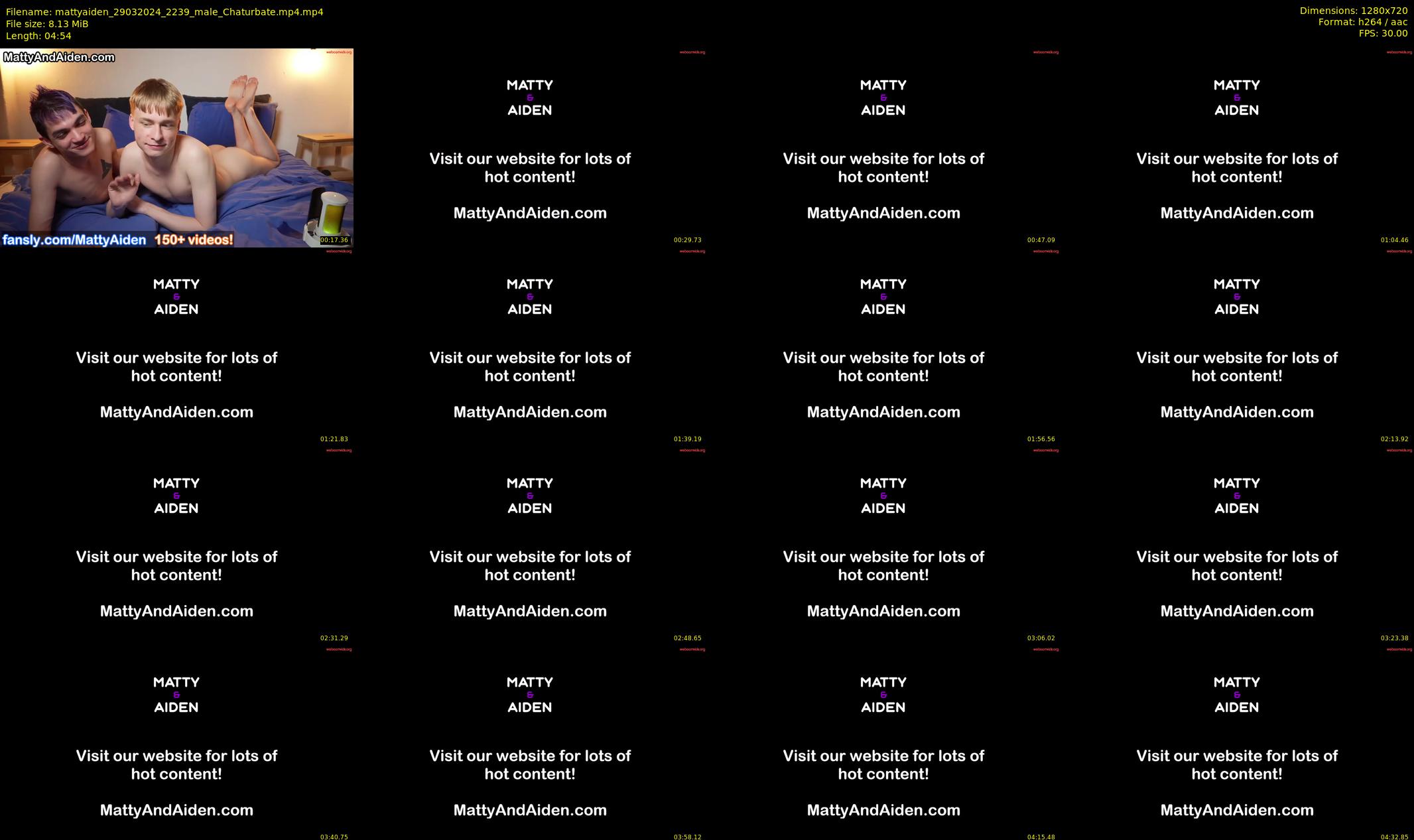 mattyaiden — 5 minute Chaturbate male cam show recording, 720p, Mar 29, 2024