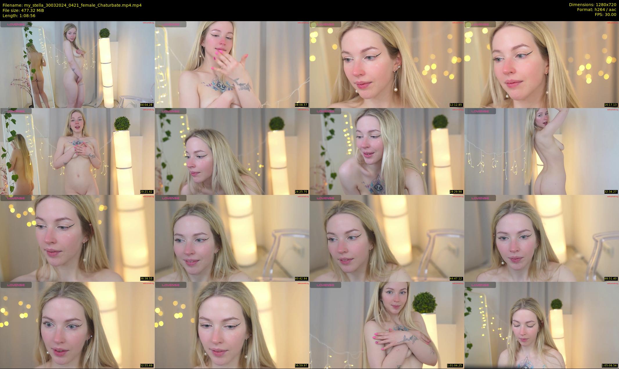 my_stella — 69 minute Chaturbate female cam show recording, 720p, Mar 30, 2024