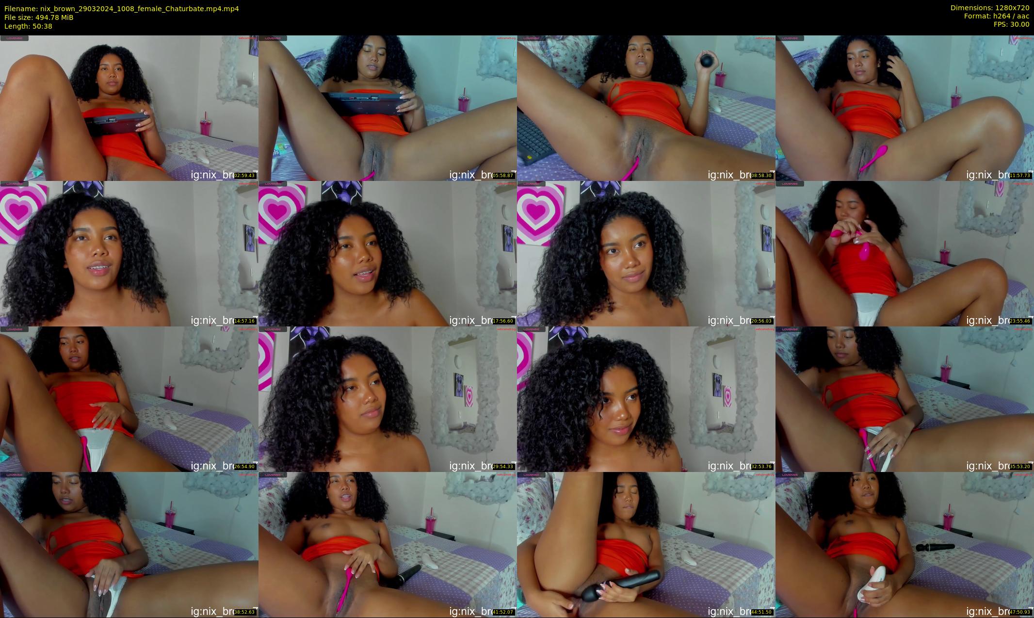 nix_brown — 51 minute Chaturbate female cam show recording, 720p, Mar 29, 2024