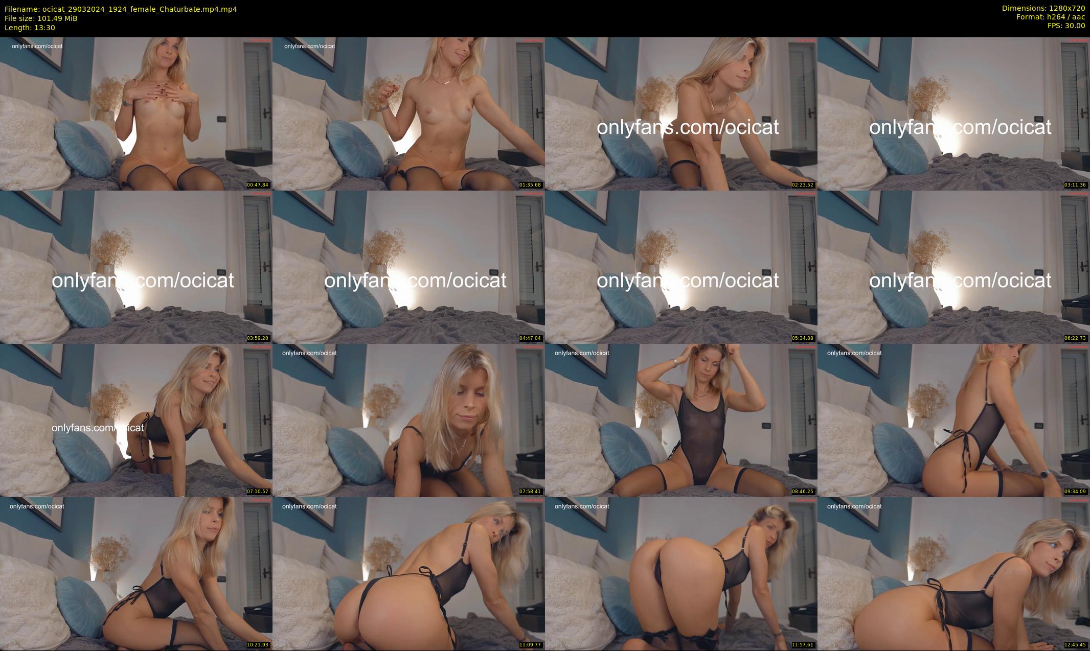 ocicat — 14 minute Chaturbate female cam show recording, 720p, Mar 29, 2024