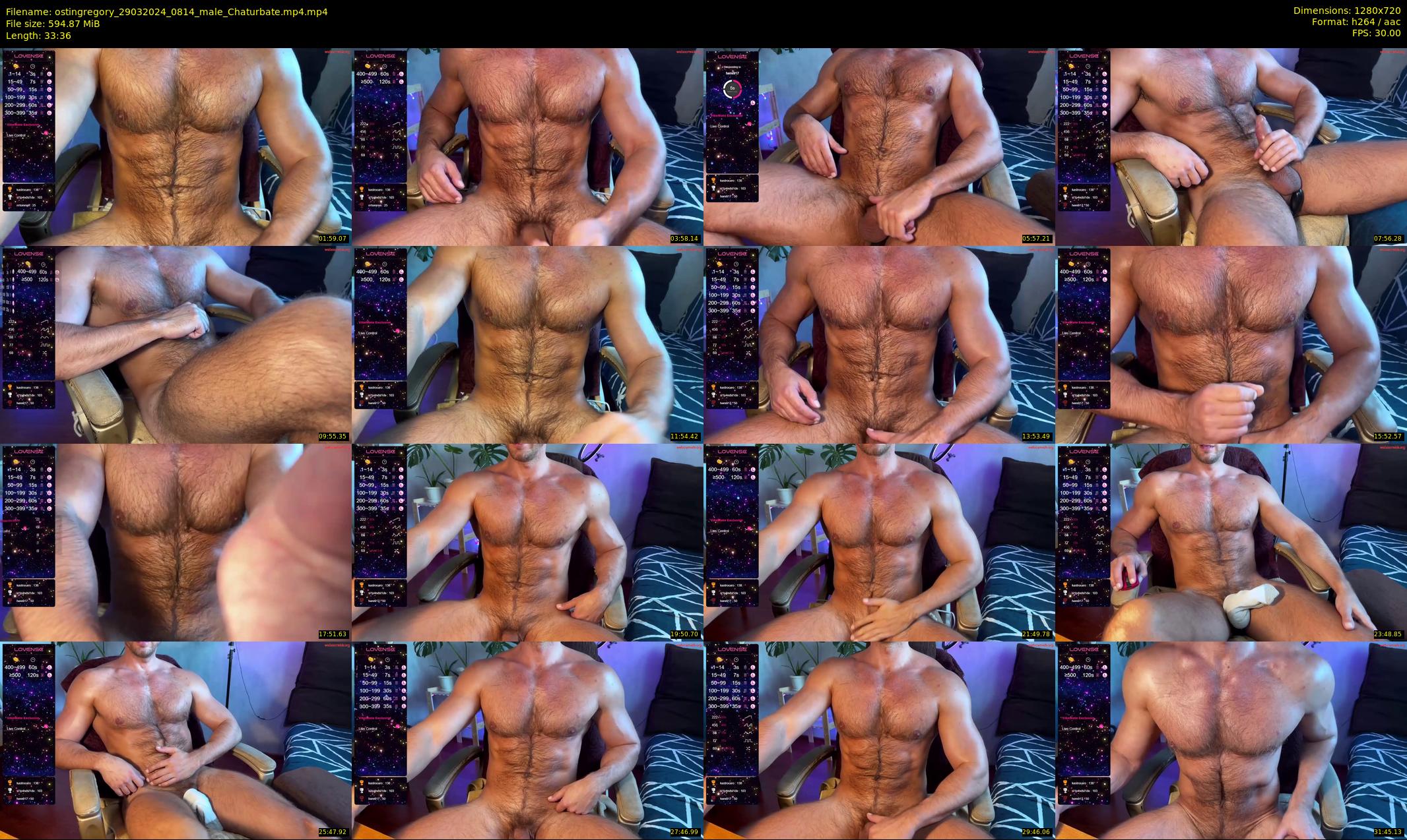 ostingregory — 34 minute Chaturbate male cam show recording, 720p, Mar 29, 2024