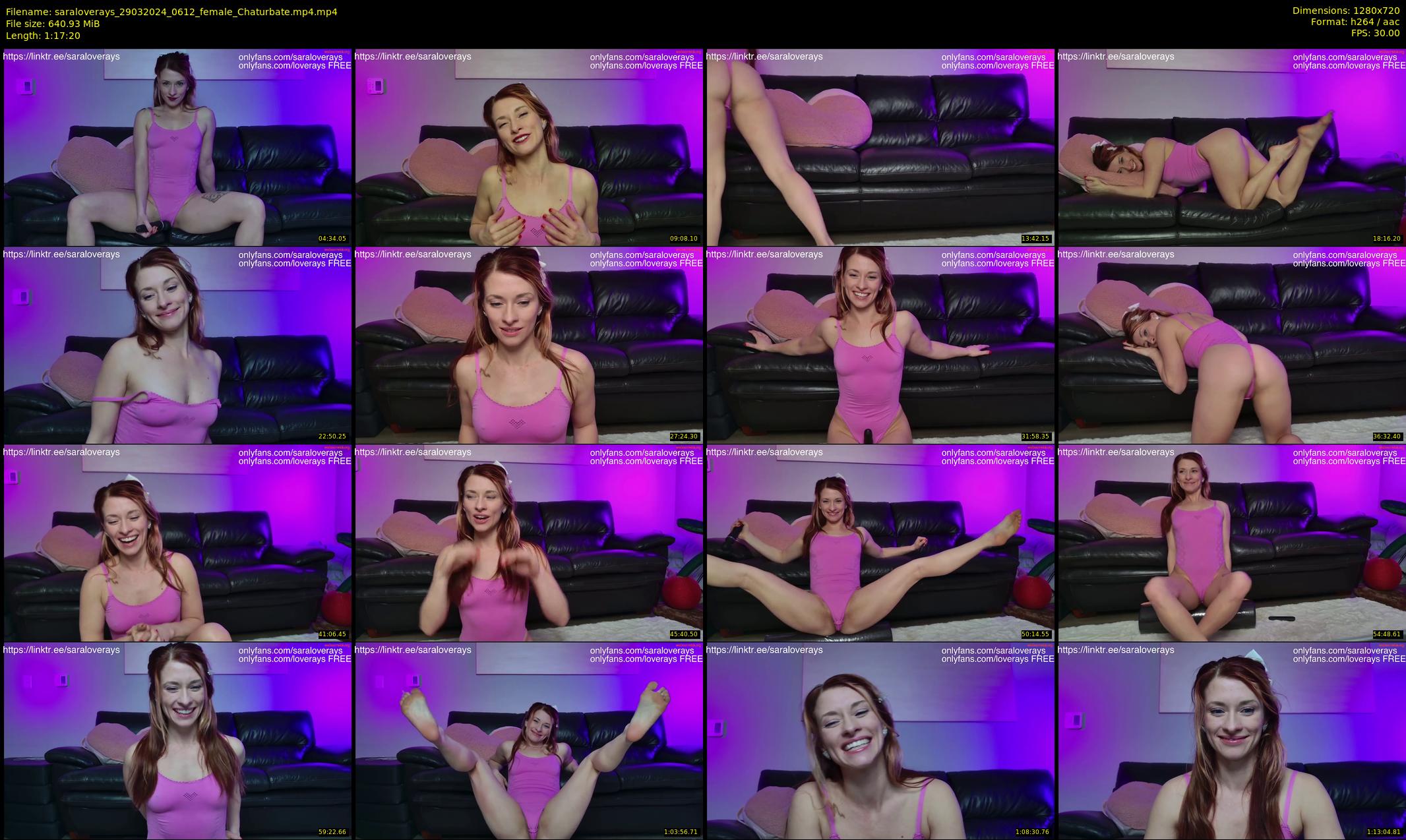 saraloverays — 78 minute Chaturbate female cam show recording, 720p, Mar 29, 2024