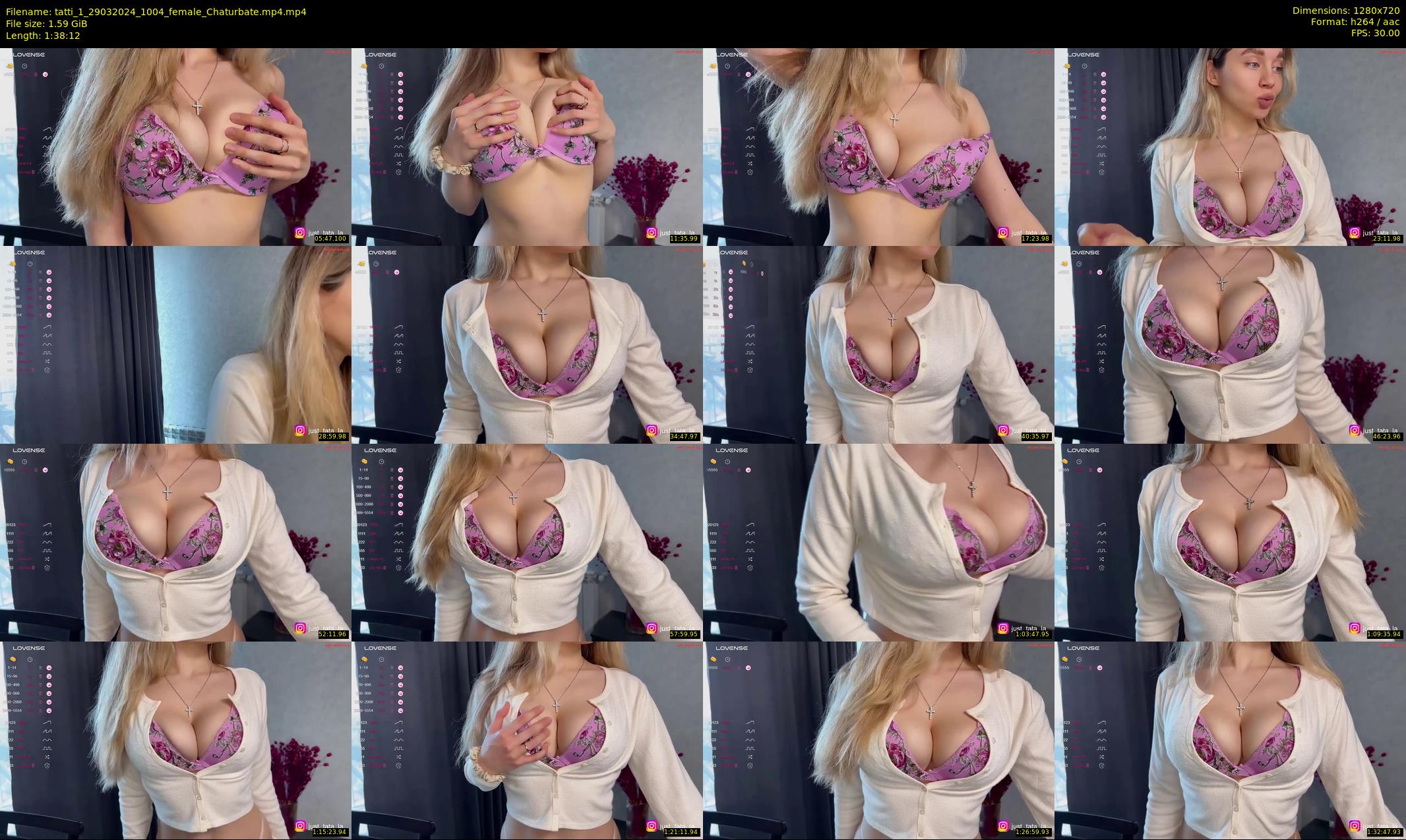 tatti_1 — 99 minute Chaturbate female cam show recording, 720p, Mar 29, 2024
