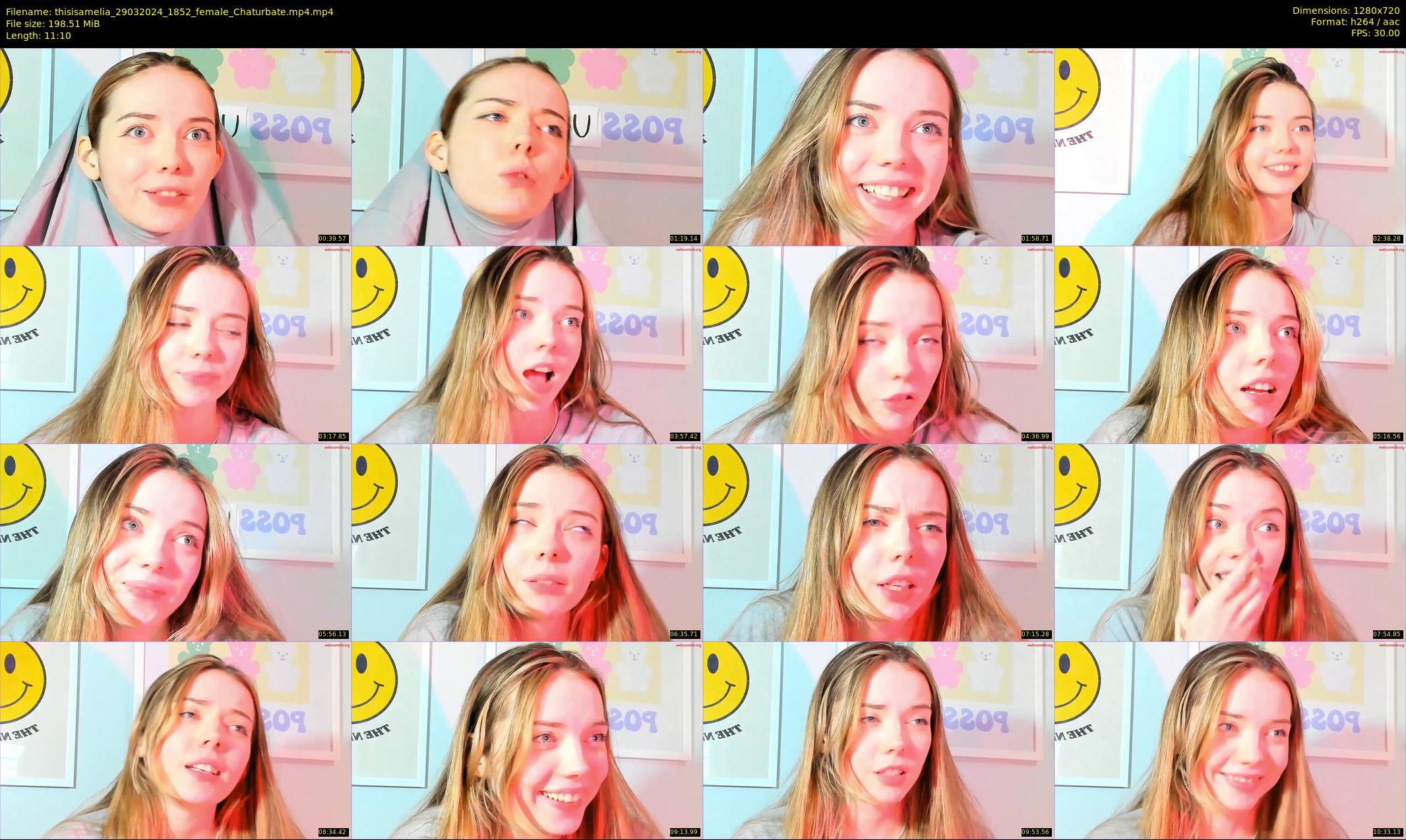 thisisamelia — 12 minute Chaturbate female cam show recording, 720p, Mar 29, 2024