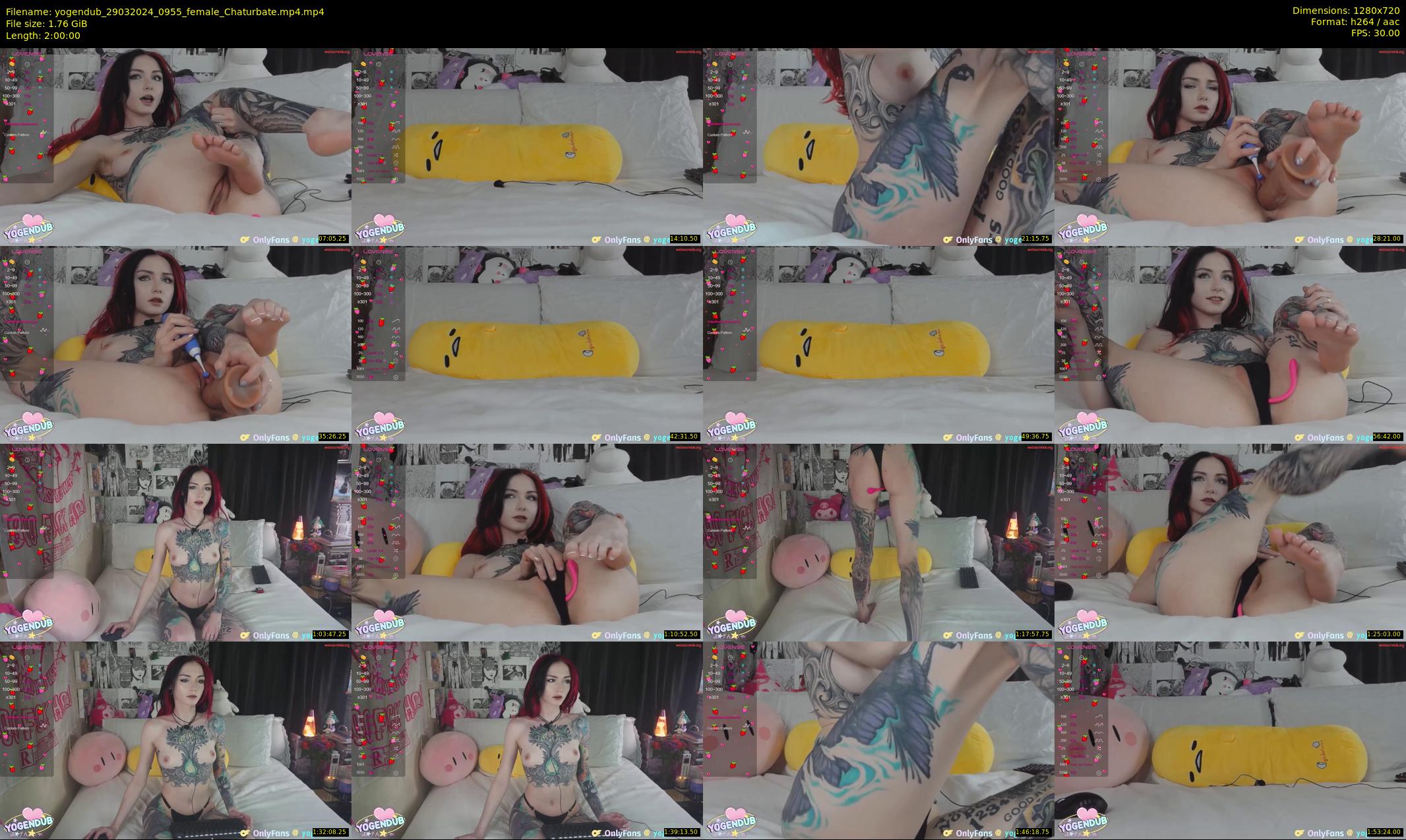yogendub — 120 minute Chaturbate female cam show recording, 720p, Mar 29, 2024