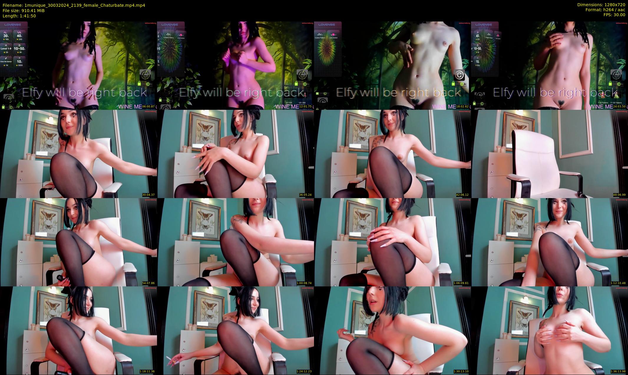 1munique — 102 minute Chaturbate female cam show recording, 720p, Mar 30, 2024