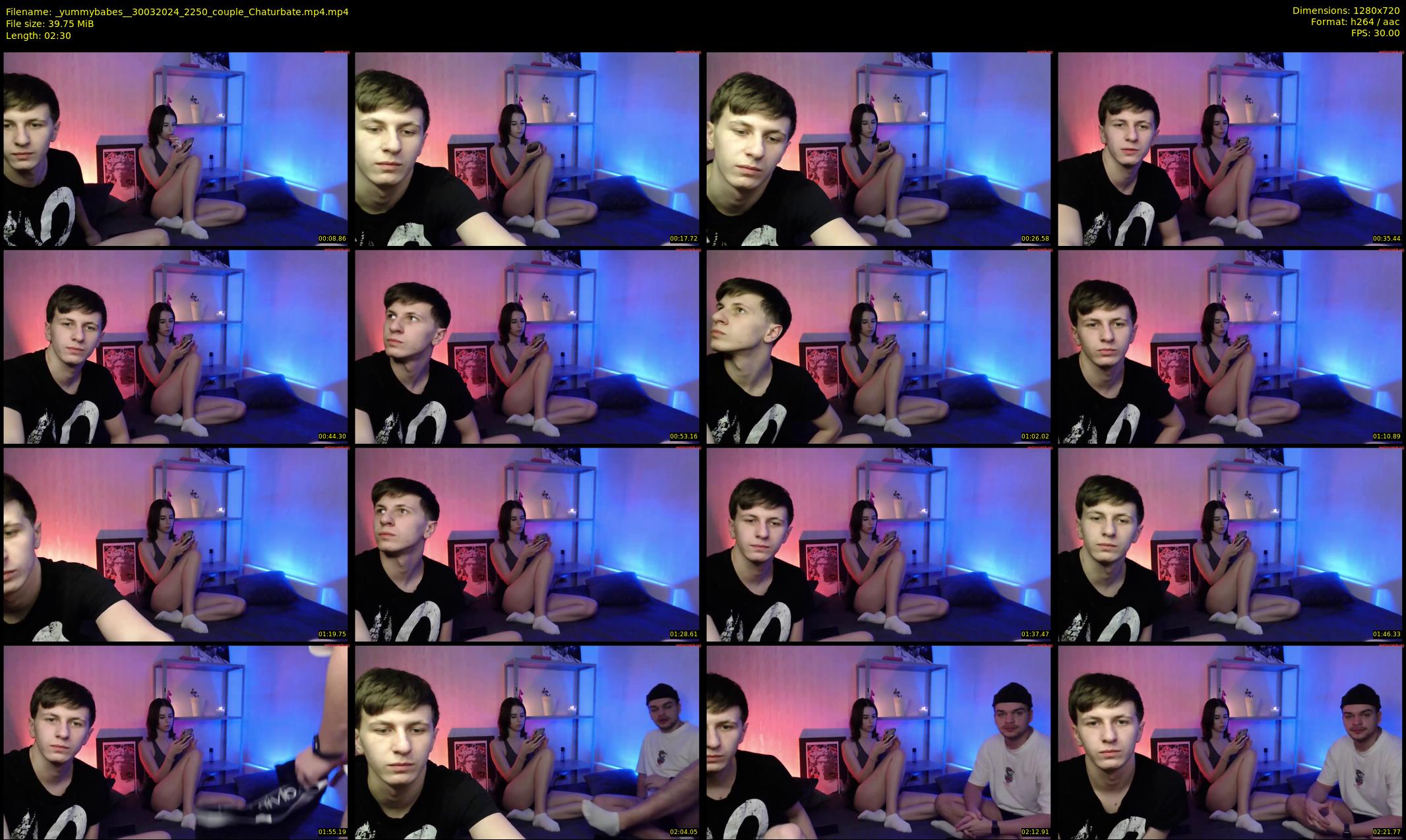 _yummybabes_ — 3 minute Chaturbate couple cam show recording, 720p, Mar 30, 2024