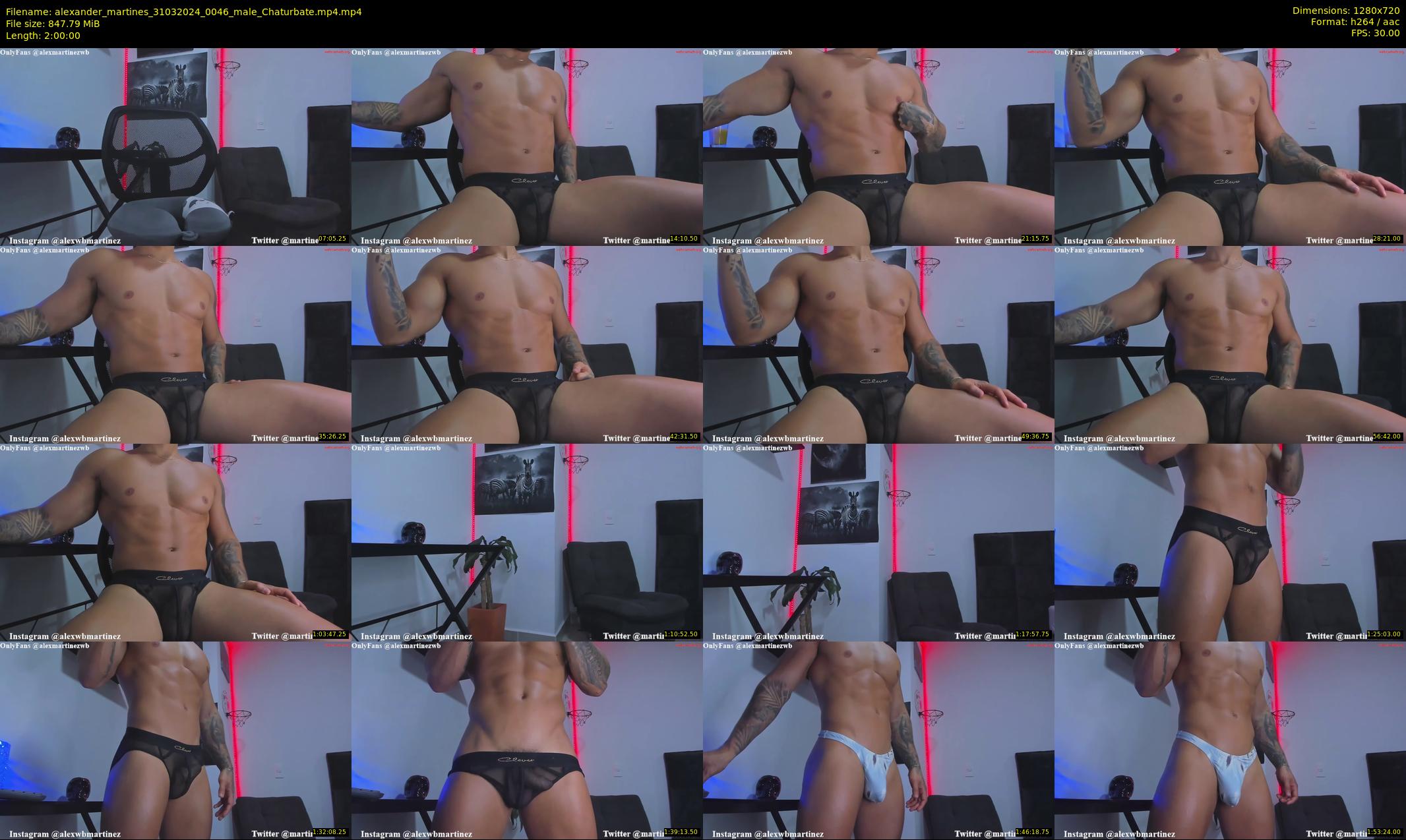 alexander_martines — 120 minute Chaturbate male cam show recording, 720p, Mar 31, 2024