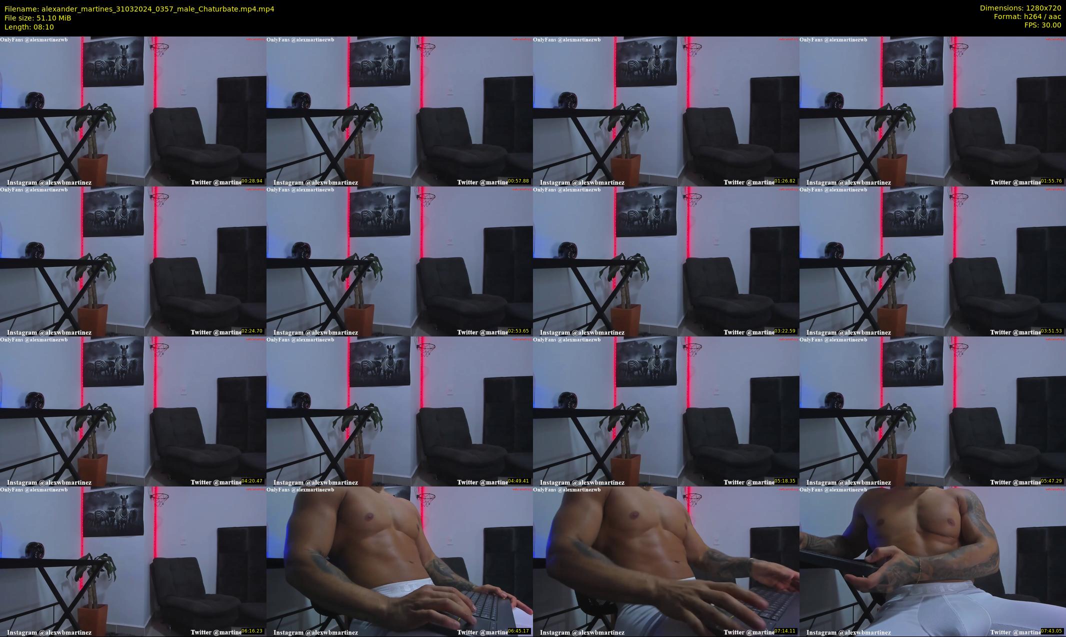 alexander_martines — 9 minute Chaturbate male cam show recording, 720p, Mar 31, 2024