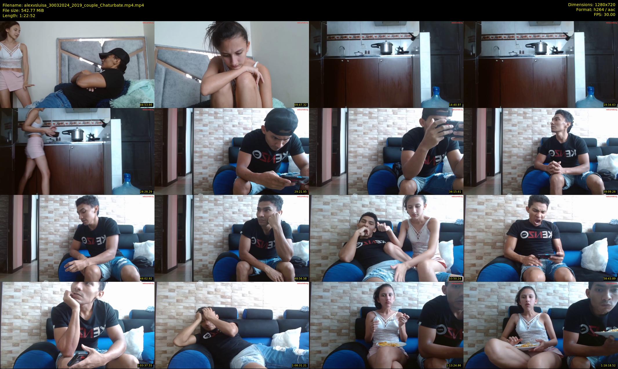 alexvsluisa — 83 minute Chaturbate couple cam show recording, 720p, Mar 30, 2024