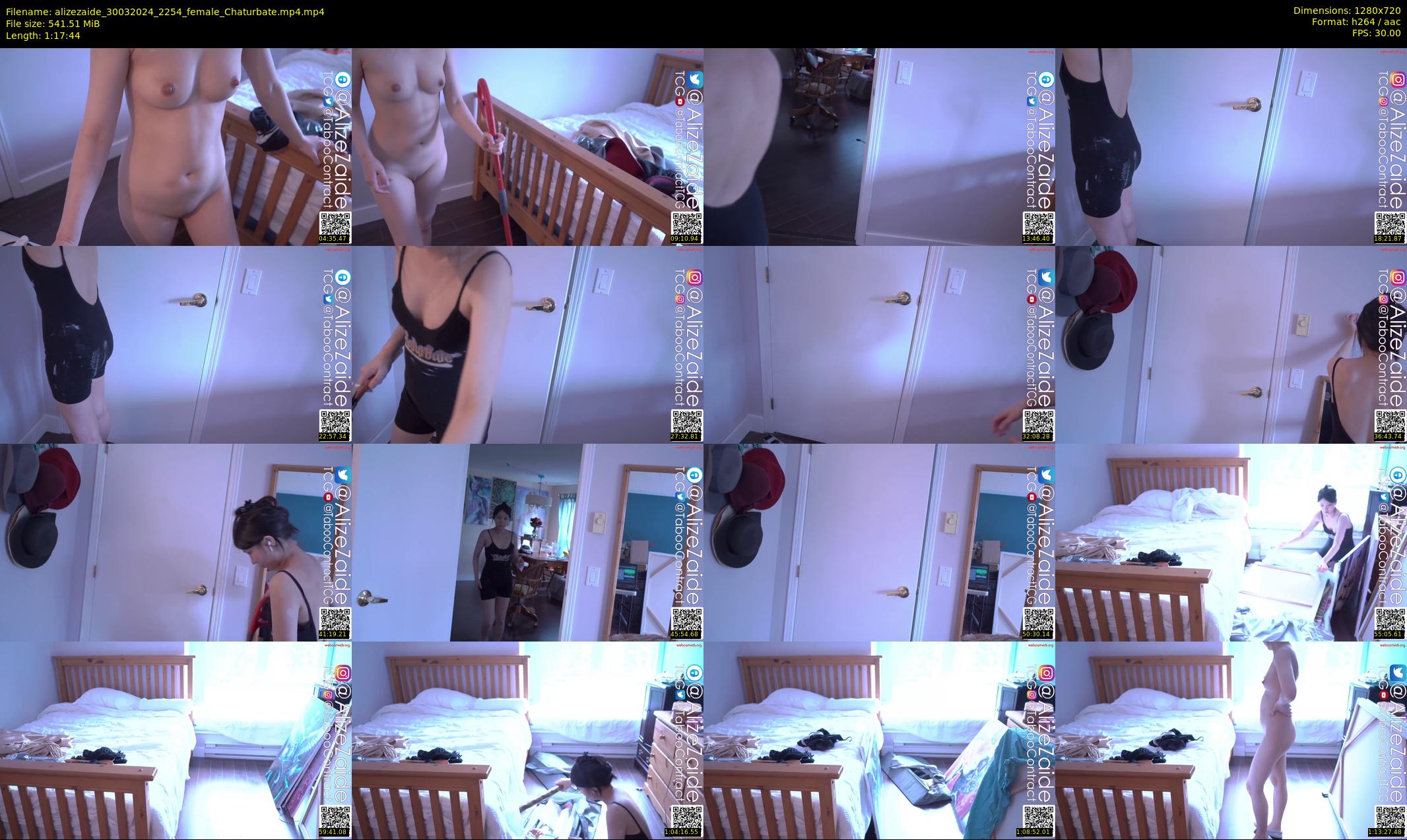 alizezaide — 78 minute Chaturbate female cam show recording, 720p, Mar 30, 2024