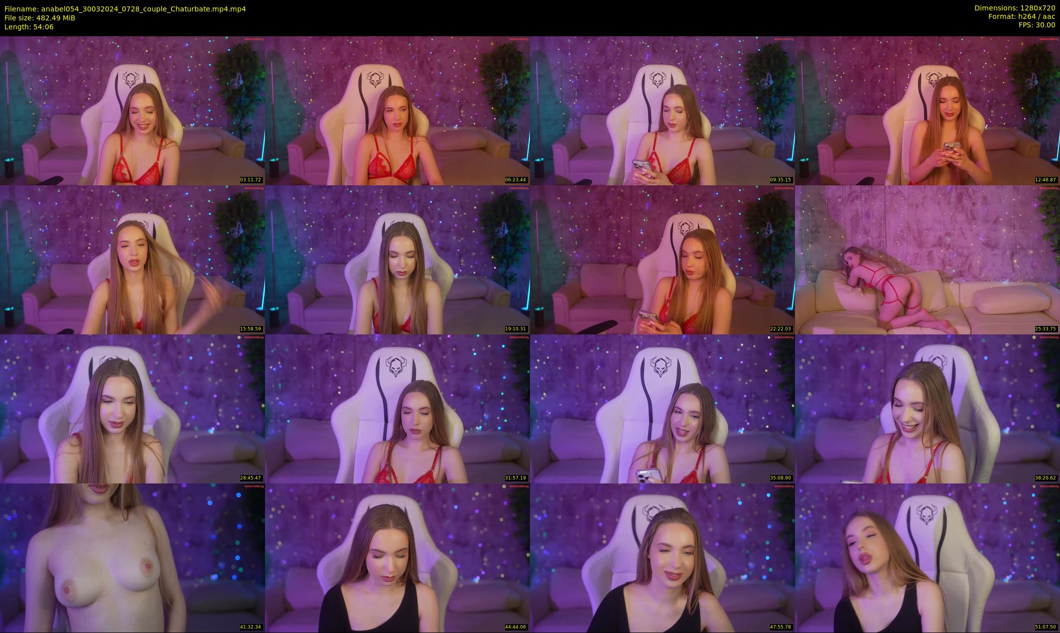 anabel054 — 55 minute Chaturbate female cam show recording, 720p, Mar 30, 2024