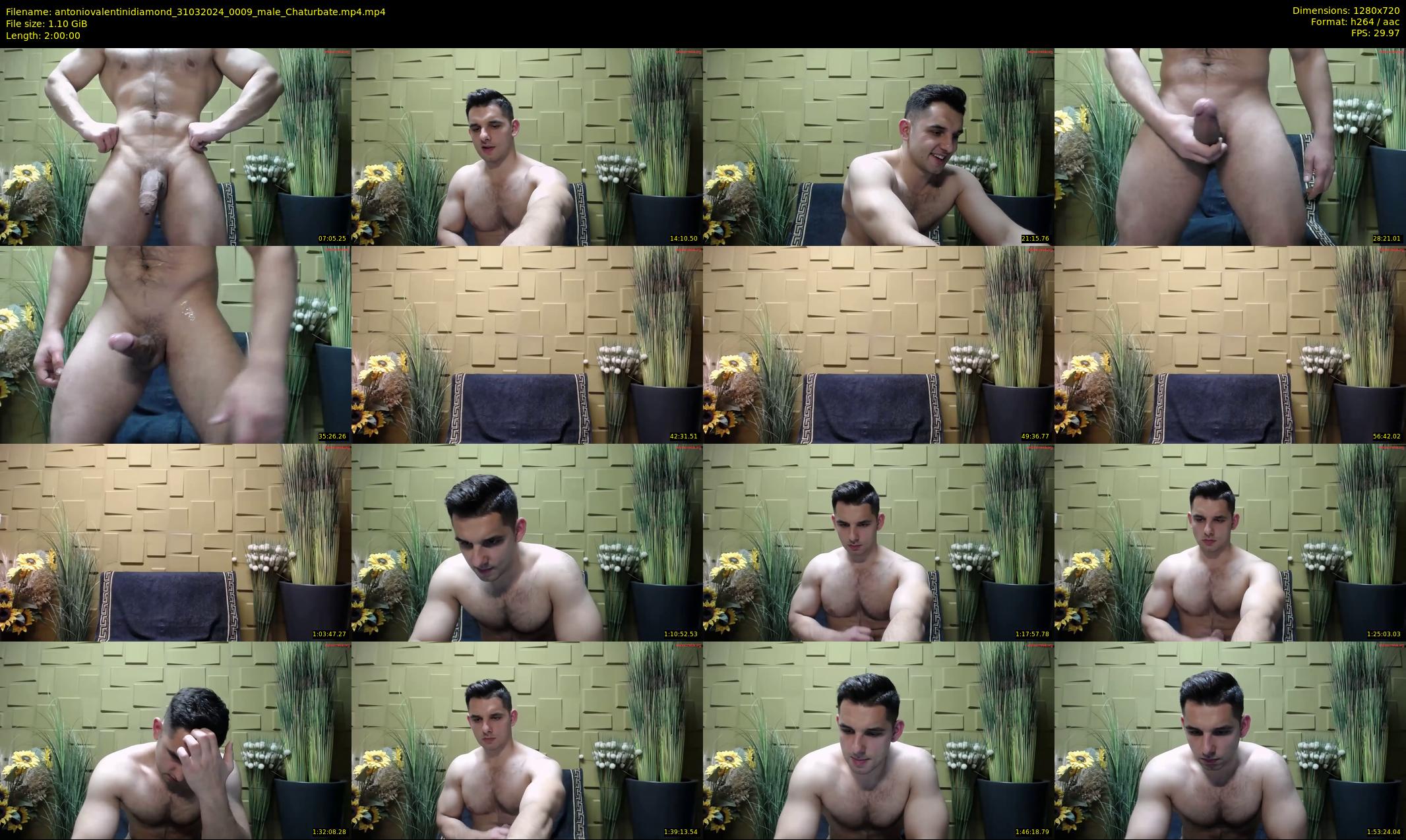 antoniovalentinidiamond — 120 minute Chaturbate male cam show recording, 720p, Mar 31, 2024