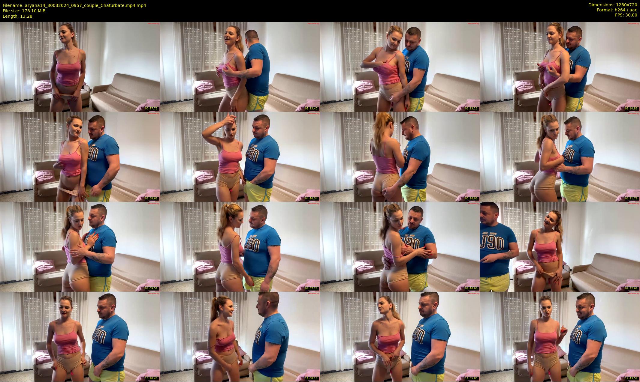 aryana14 — 14 minute Chaturbate couple cam show recording, 720p, Mar 30, 2024