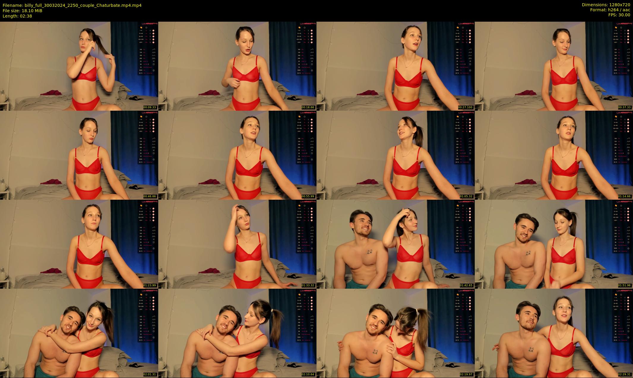 billy_full — 3 minute Chaturbate couple cam show recording, 720p, Mar 30, 2024