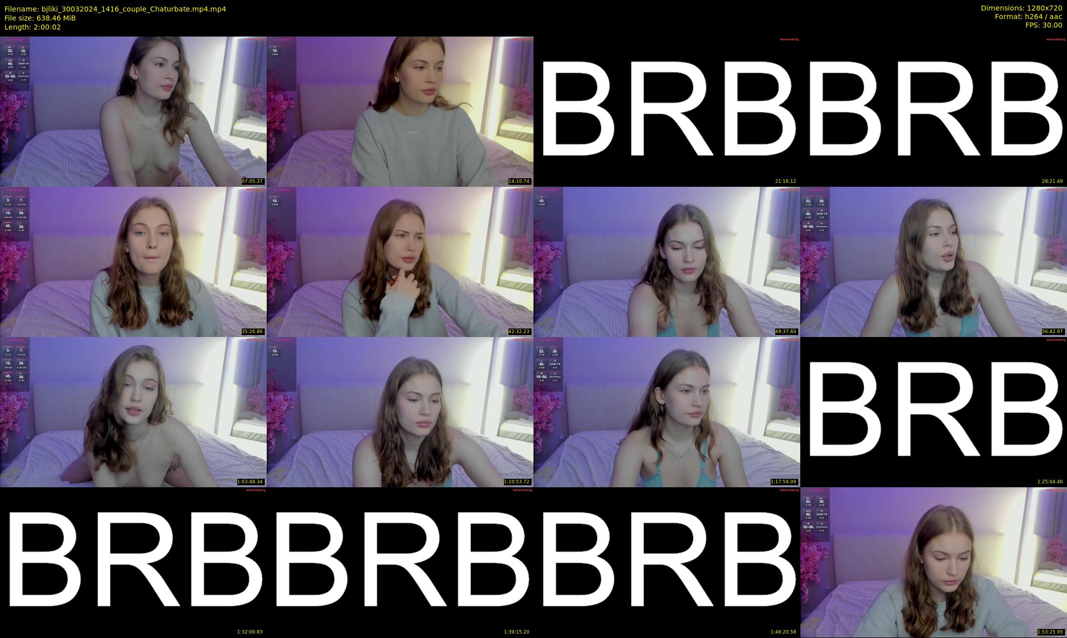 bjliki — 121 minute Chaturbate couple cam show recording, 720p, Mar 30, 2024