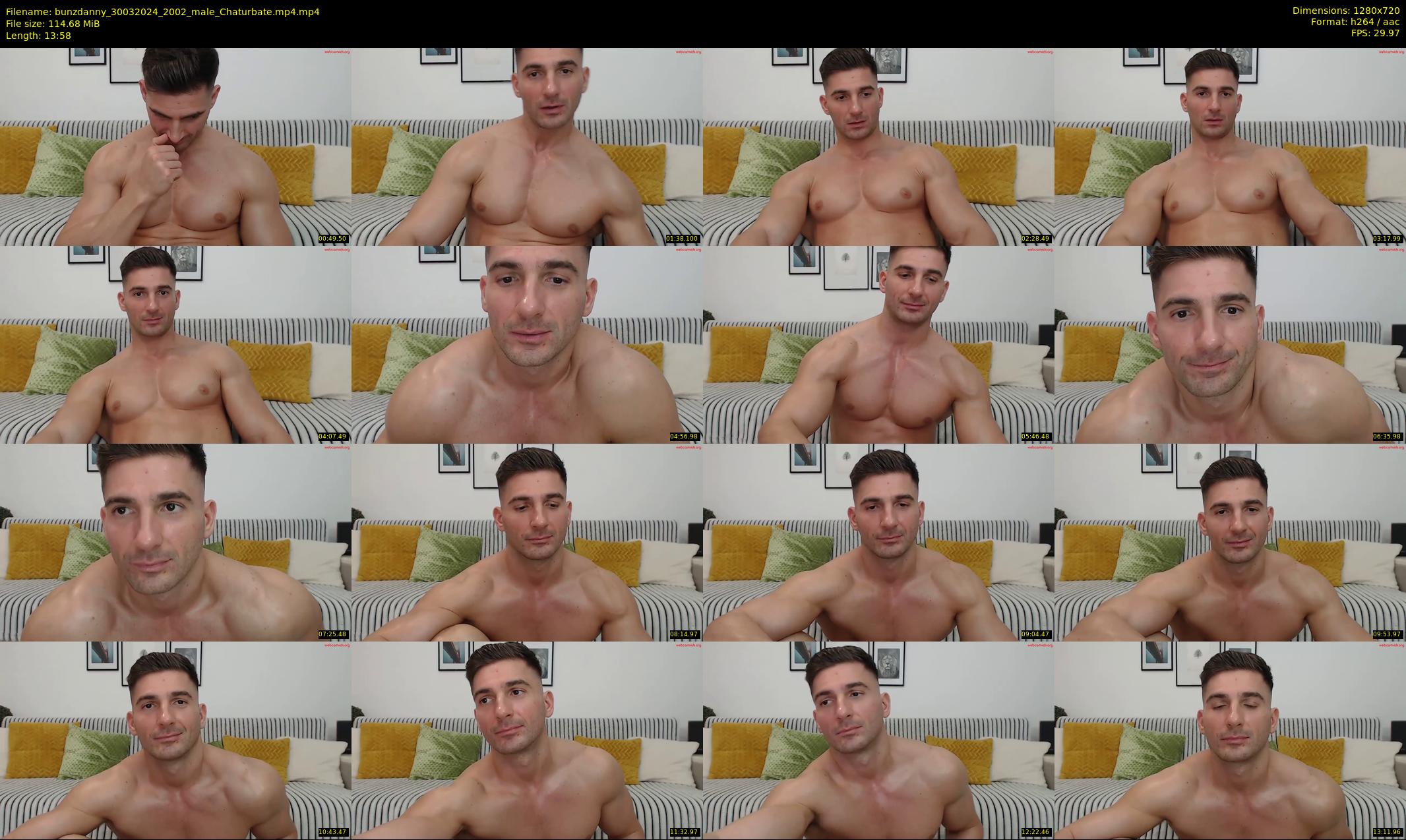 bunzdanny — 14 minute Chaturbate male cam show recording, 720p, Mar 30, 2024