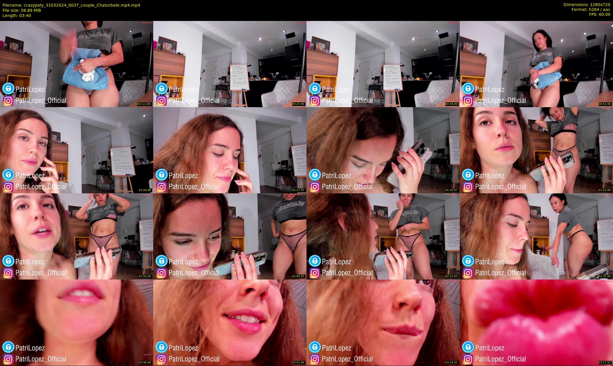 crazypaty — 4 minute Chaturbate female cam show recording, 720p, Mar 31, 2024
