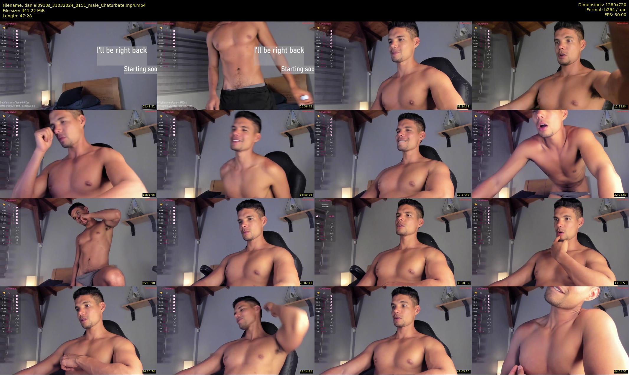 daniel0910s — 48 minute Chaturbate male cam show recording, 720p, Mar 31, 2024