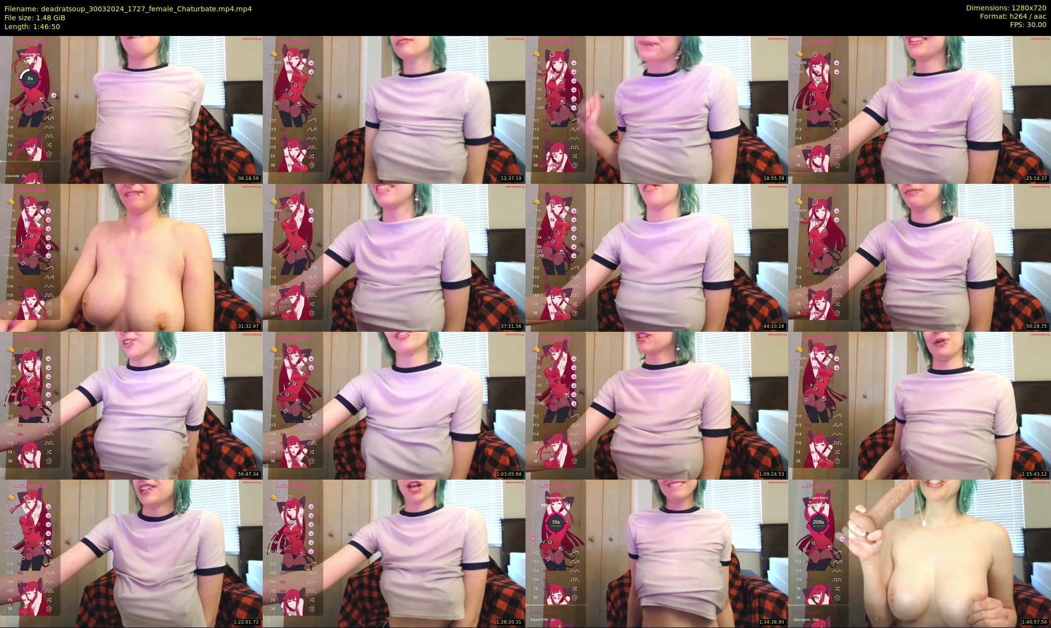 deadratsoup — 107 minute Chaturbate female cam show recording, 720p, Mar 30, 2024