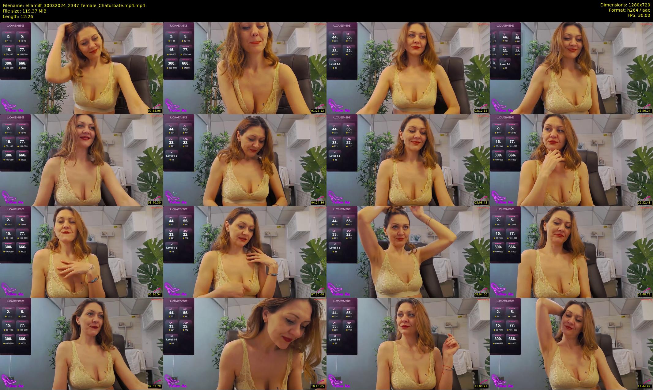ellamilf — 13 minute Chaturbate female cam show recording, 720p, Mar 30, 2024