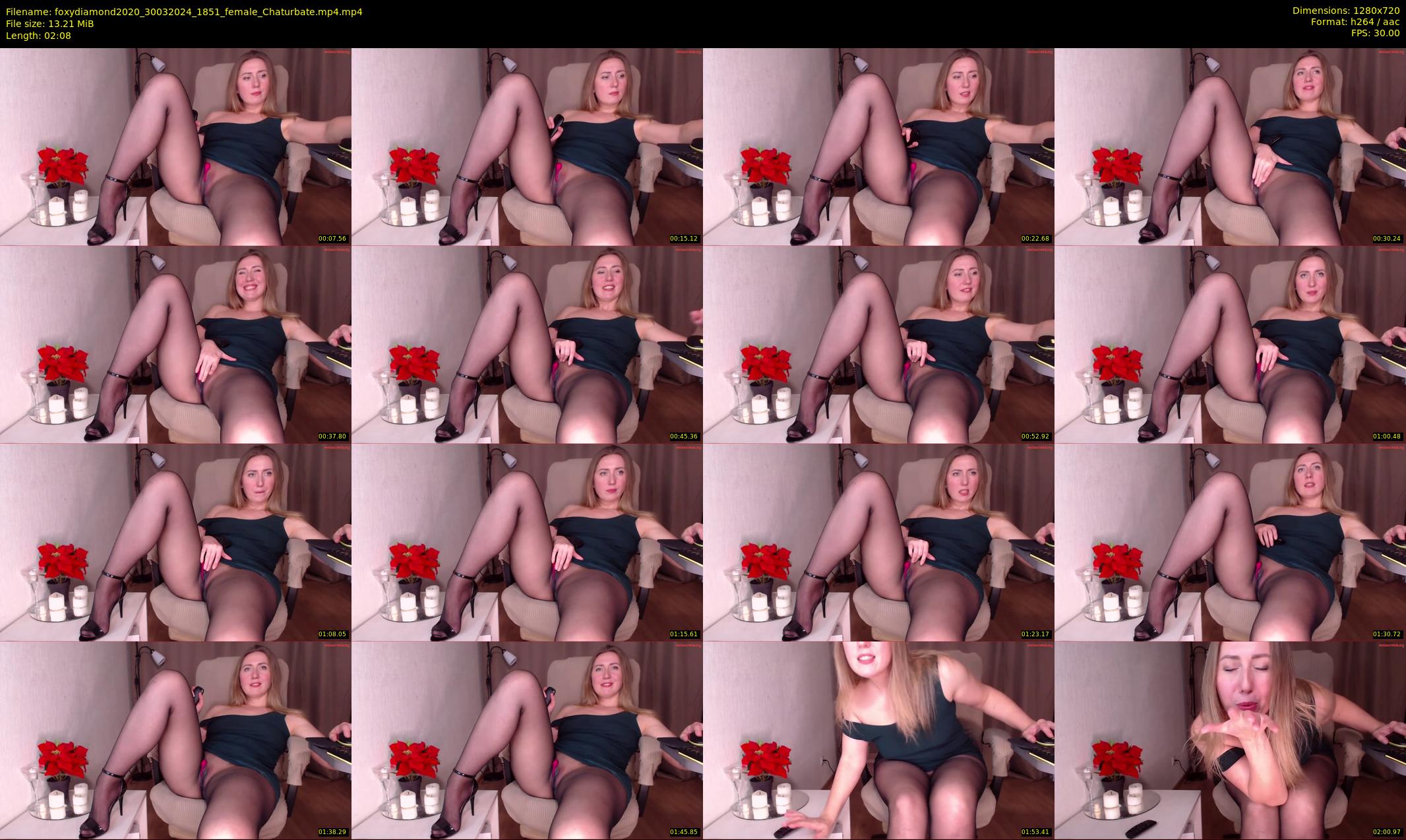 foxydiamond2020 — 3 minute Chaturbate female cam show recording, 720p, Mar 30, 2024