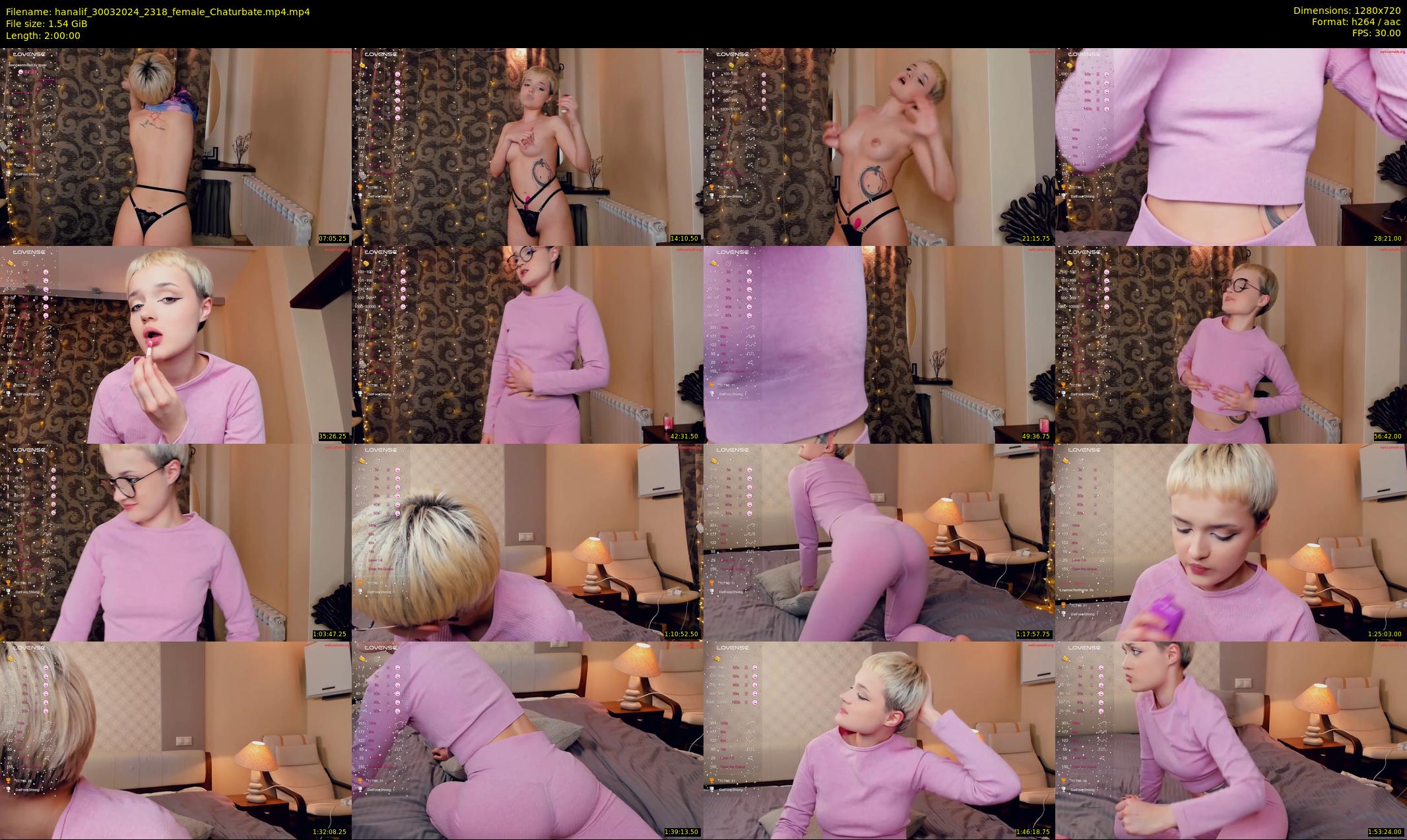 hanalif — 120 minute Chaturbate female cam show recording, 720p, Mar 30, 2024