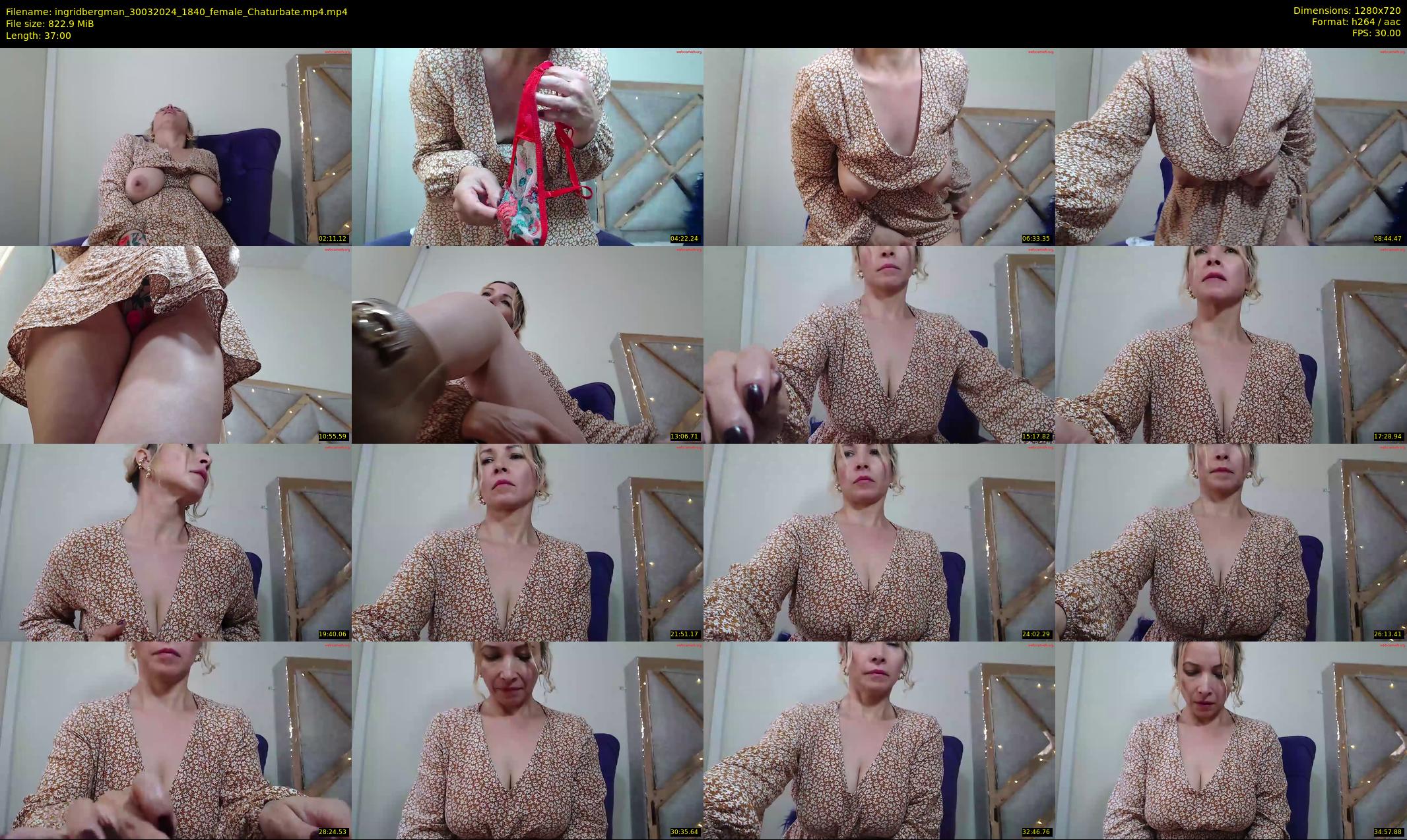 ingridbergman — 37 minute Chaturbate female cam show recording, 720p, Mar 30, 2024