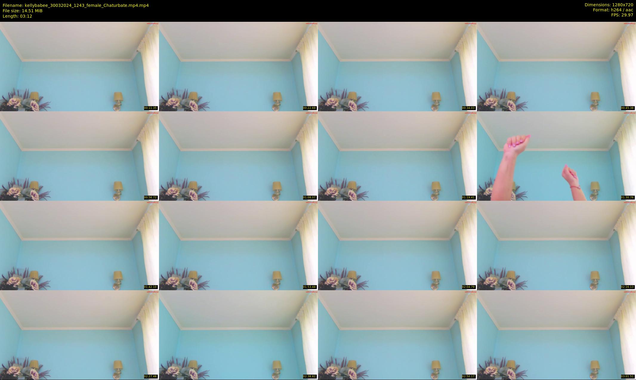 kellybabee — 4 minute Chaturbate female cam show recording, 720p, Mar 30, 2024