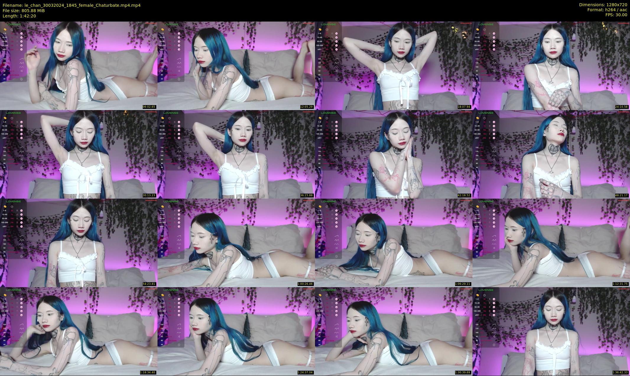 le_chan — 103 minute Chaturbate female cam show recording, 720p, Mar 30, 2024