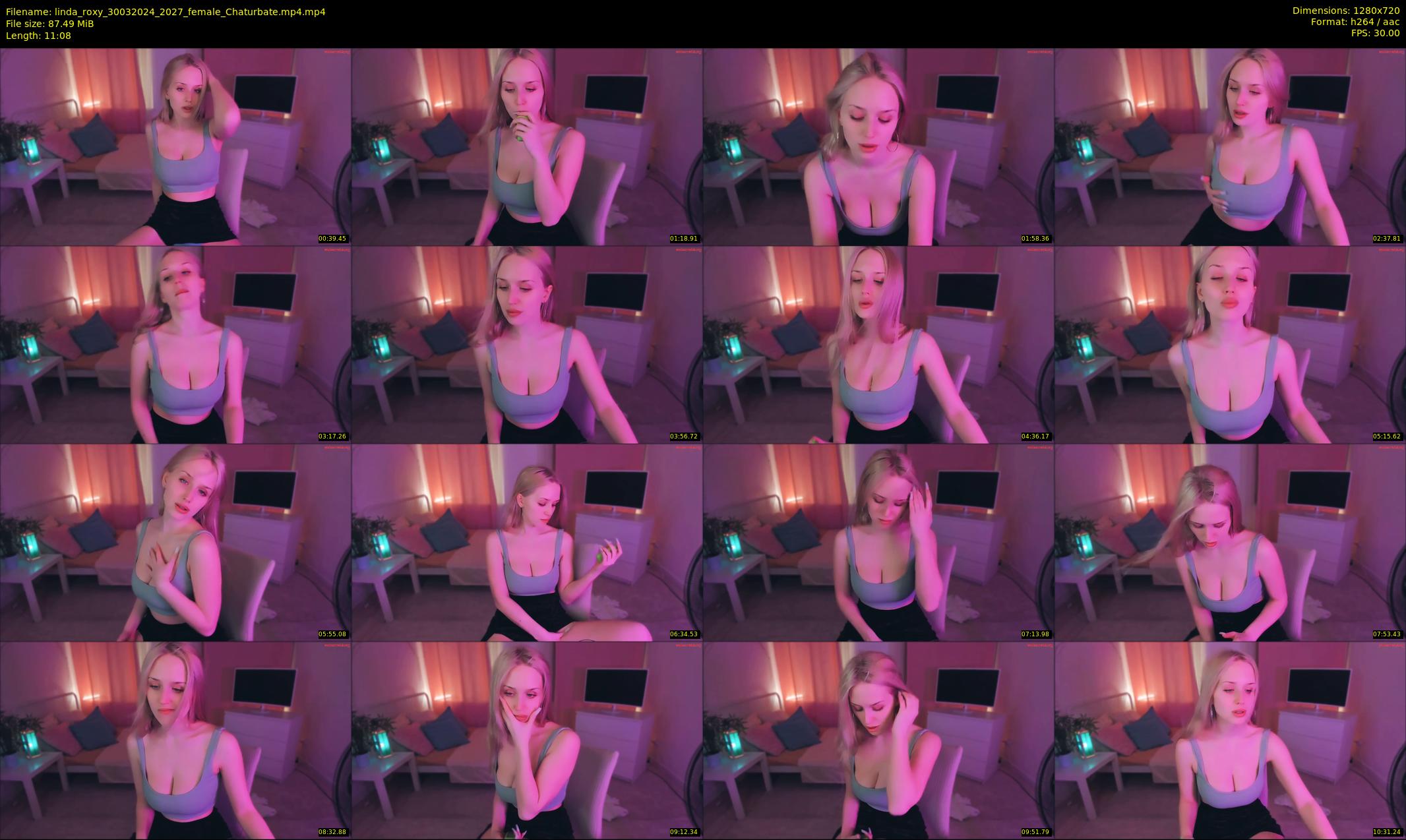 linda_roxy — 12 minute Chaturbate female cam show recording, 720p, Mar 30, 2024