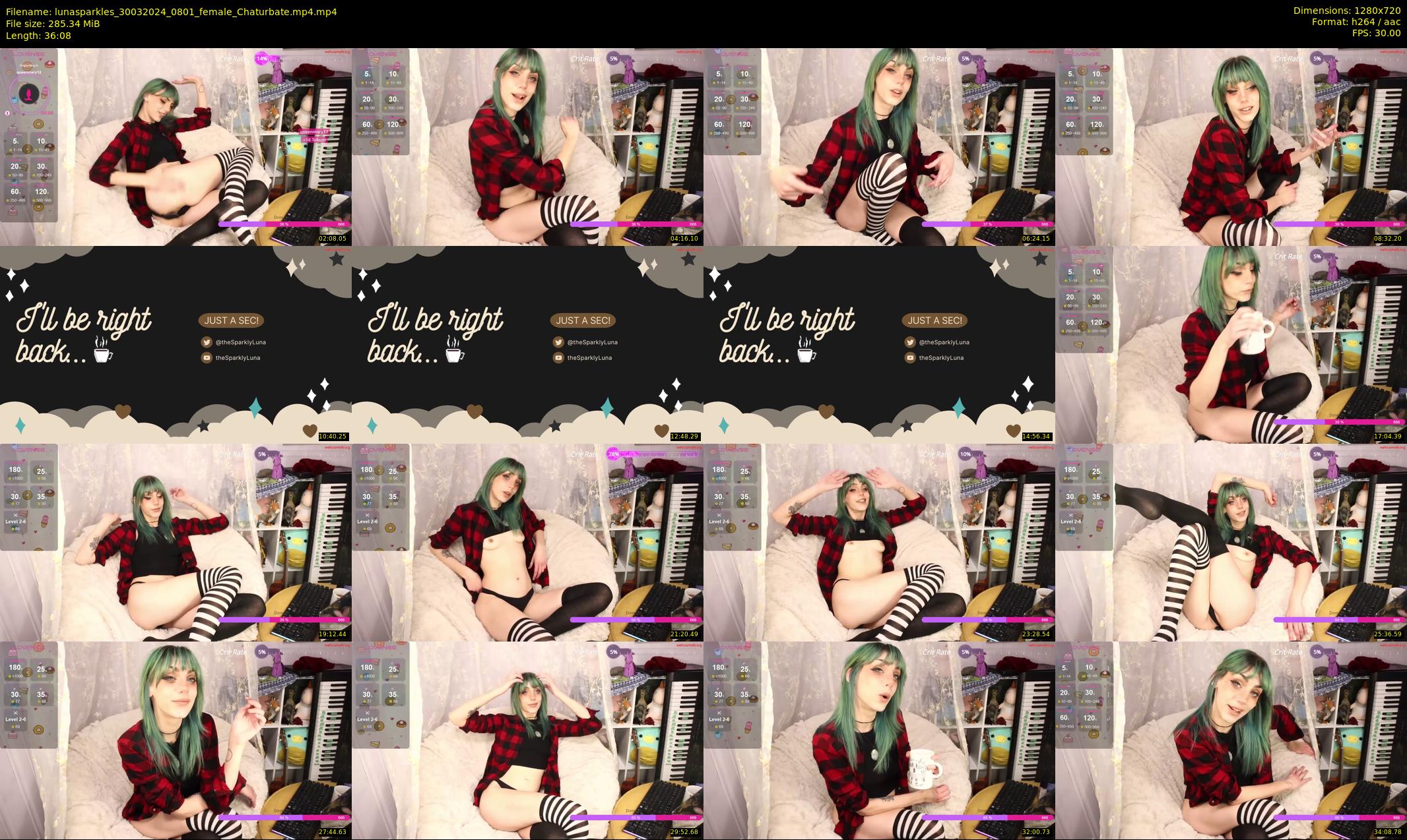 lunasparkles — 37 minute Chaturbate female cam show recording, 720p, Mar 30, 2024