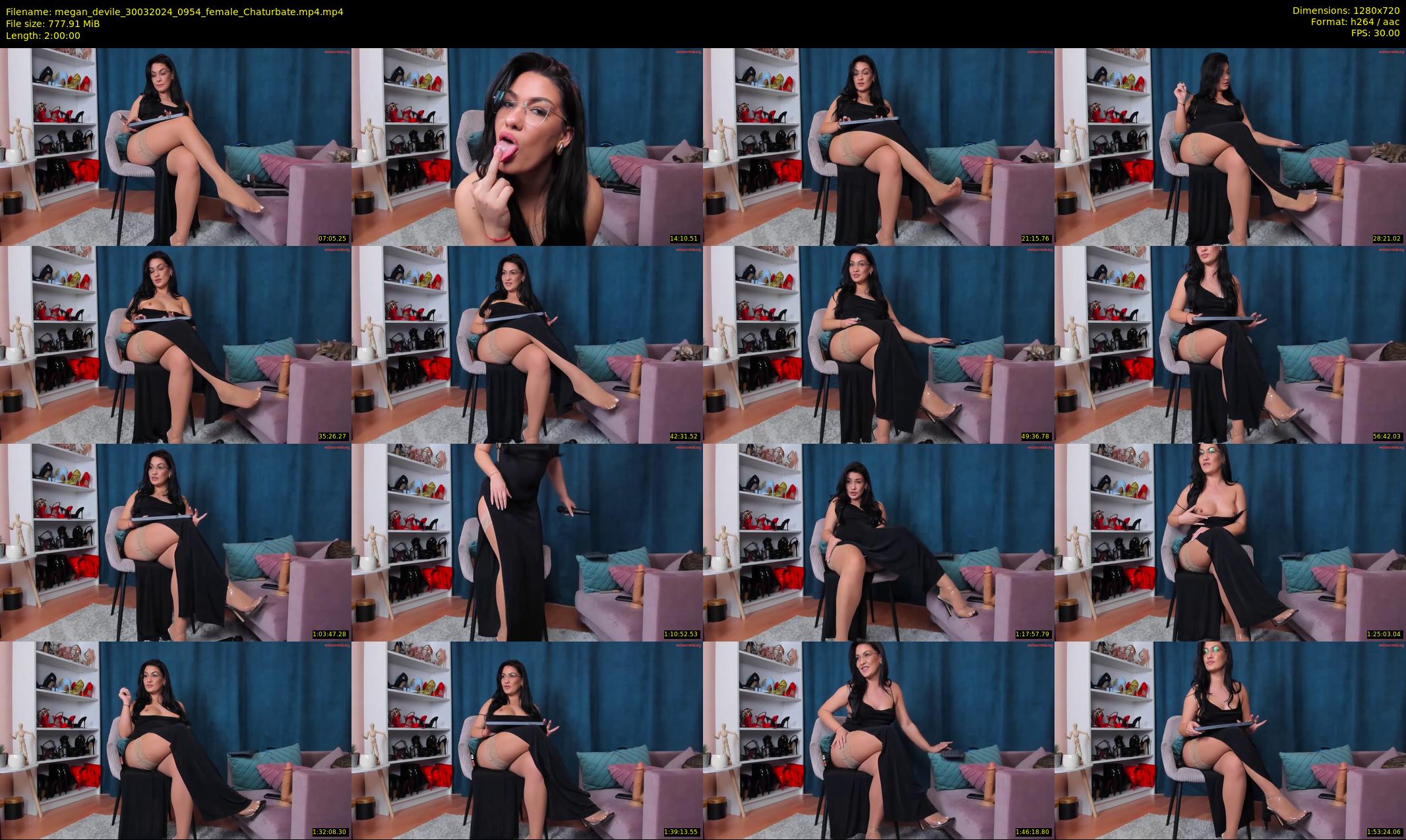 megan_devile — 120 minute Chaturbate female cam show recording, 720p, Mar 30, 2024