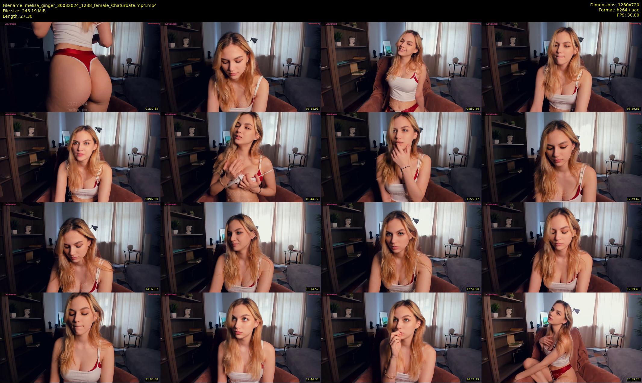 melisa_ginger — 28 minute Chaturbate female cam show recording, 720p, Mar 30, 2024