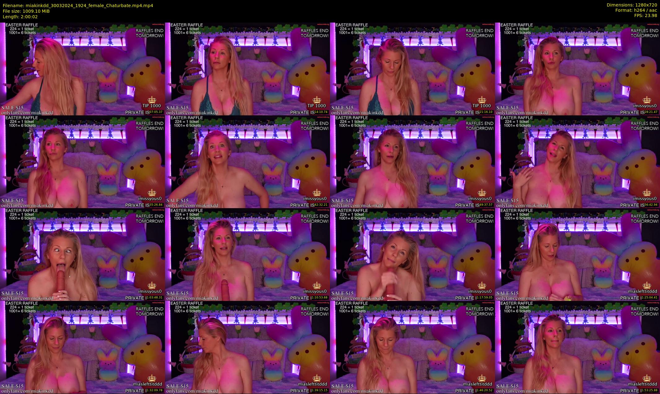 miakinkdd — 121 minute Chaturbate female cam show recording, 720p, Mar 30, 2024