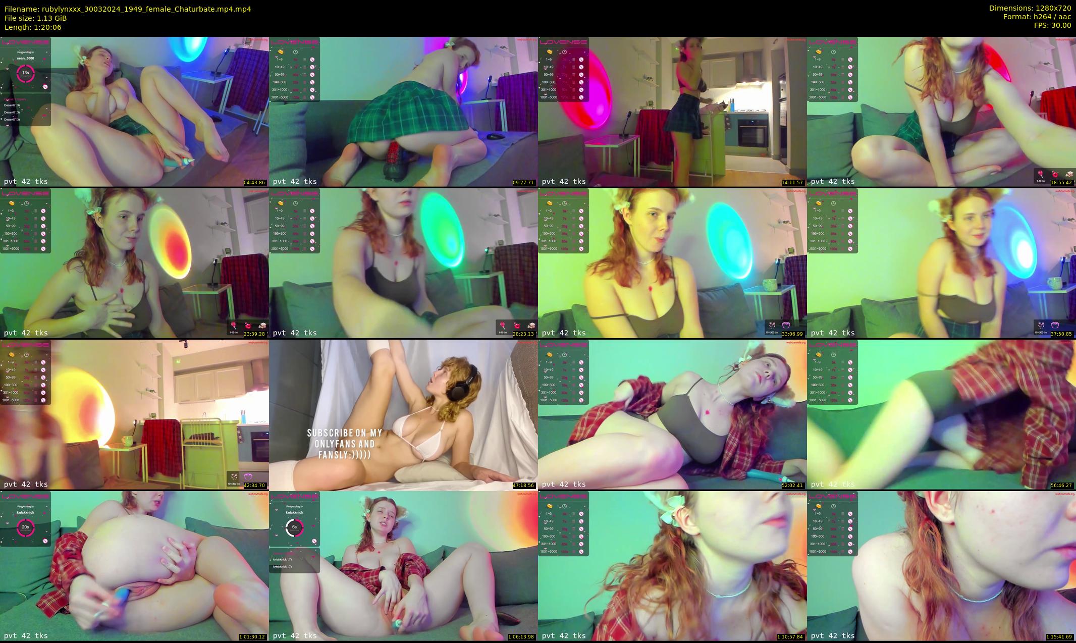 rubylynxxx — 81 minute Chaturbate female cam show recording, 720p, Mar 30, 2024