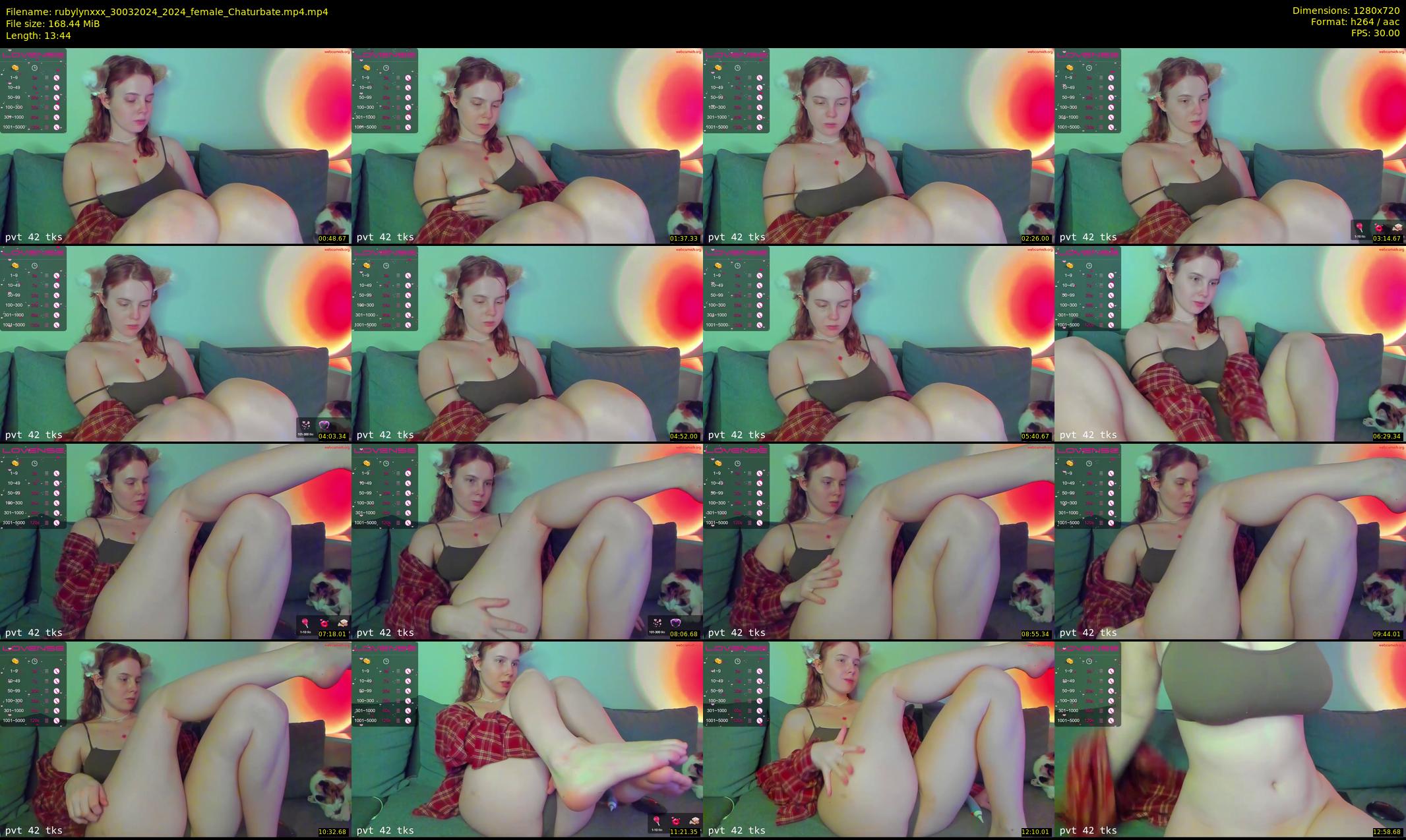 rubylynxxx — 14 minute Chaturbate female cam show recording, 720p, Mar 30, 2024
