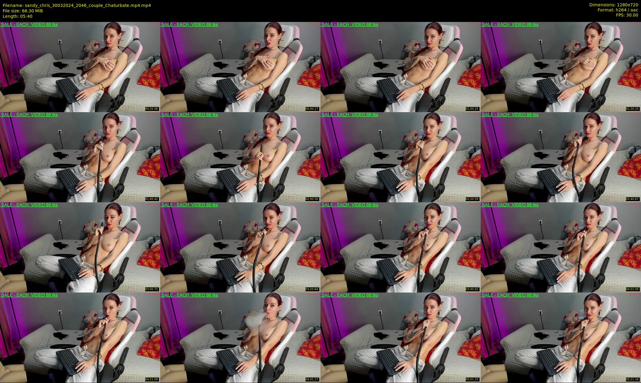 sandy_chris — 6 minute Chaturbate couple cam show recording, 720p, Mar 30, 2024