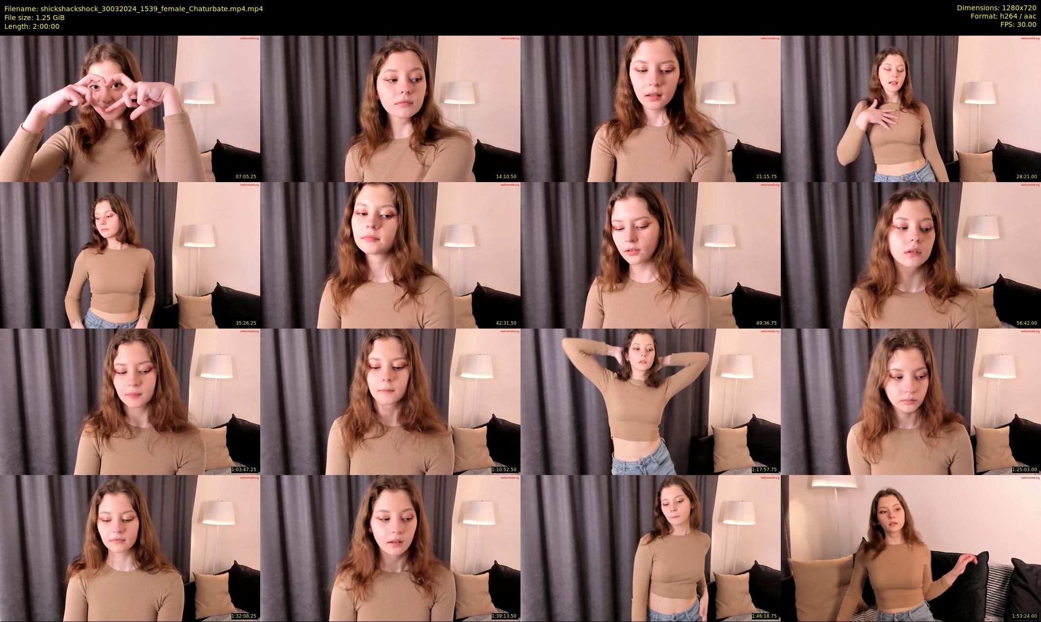 shickshackshock — 120 minute Chaturbate female cam show recording, 720p, Mar 30, 2024