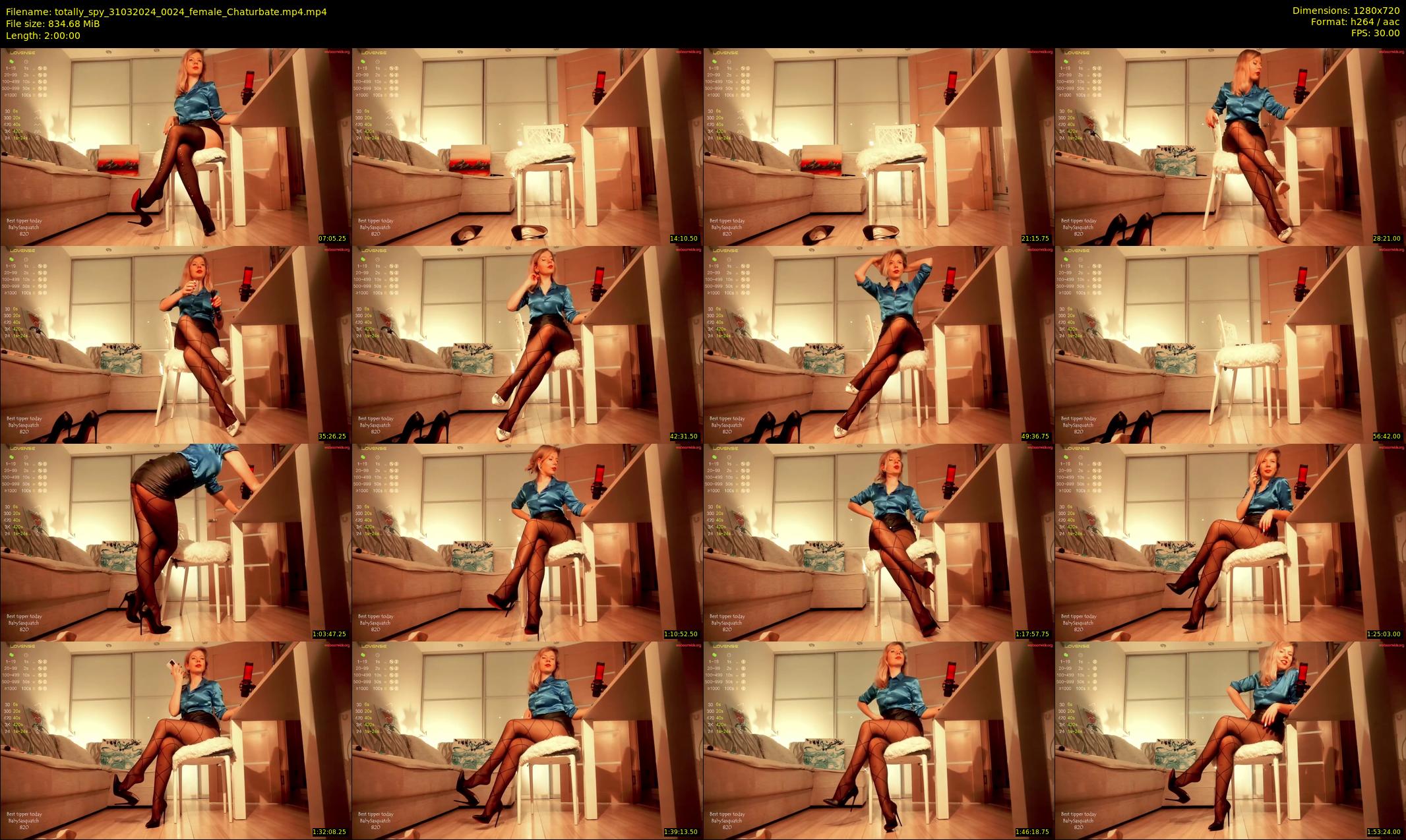 totally_spy — 120 minute Chaturbate female cam show recording, 720p, Mar 31, 2024