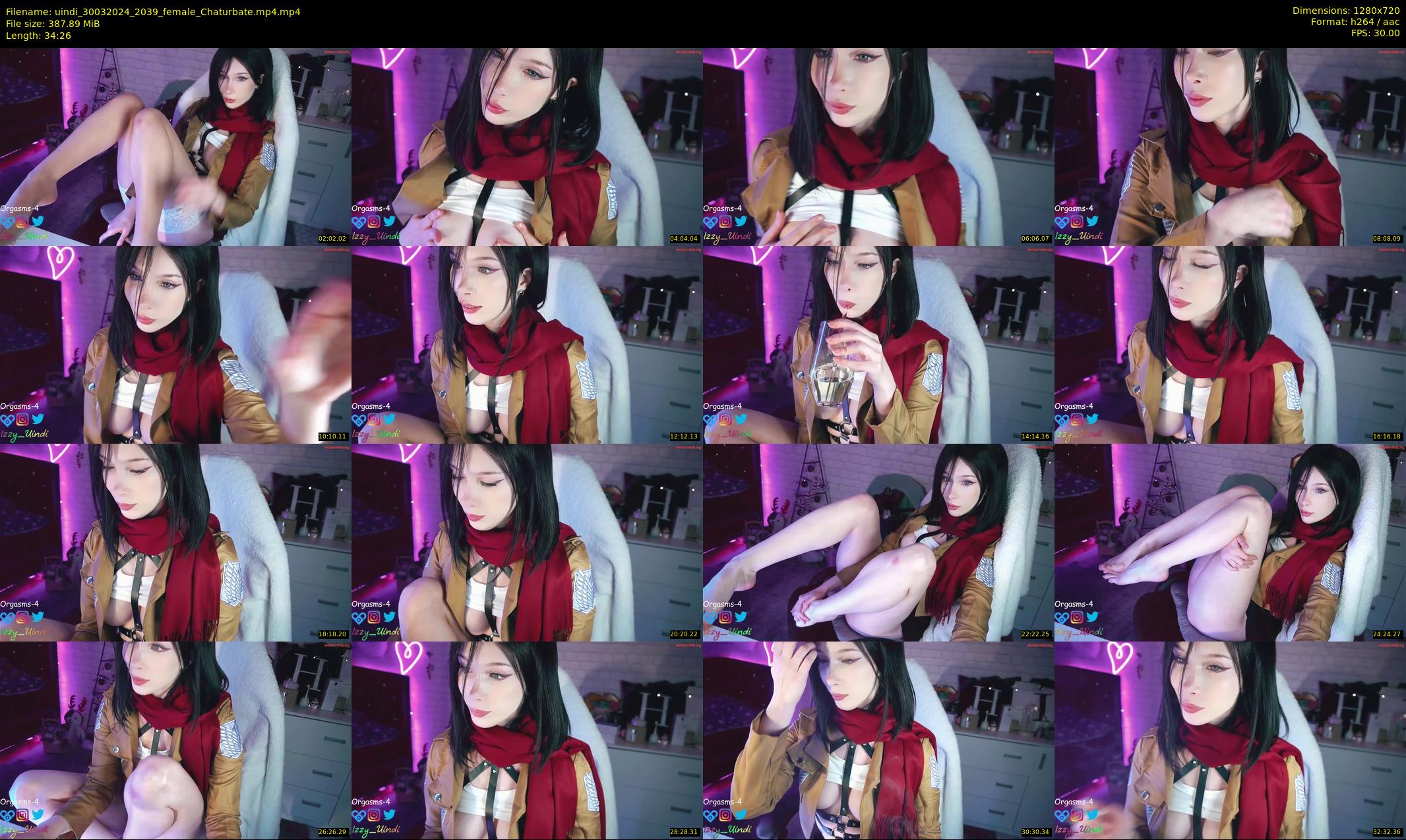 uindi — 35 minute Chaturbate female cam show recording, 720p, Mar 30, 2024