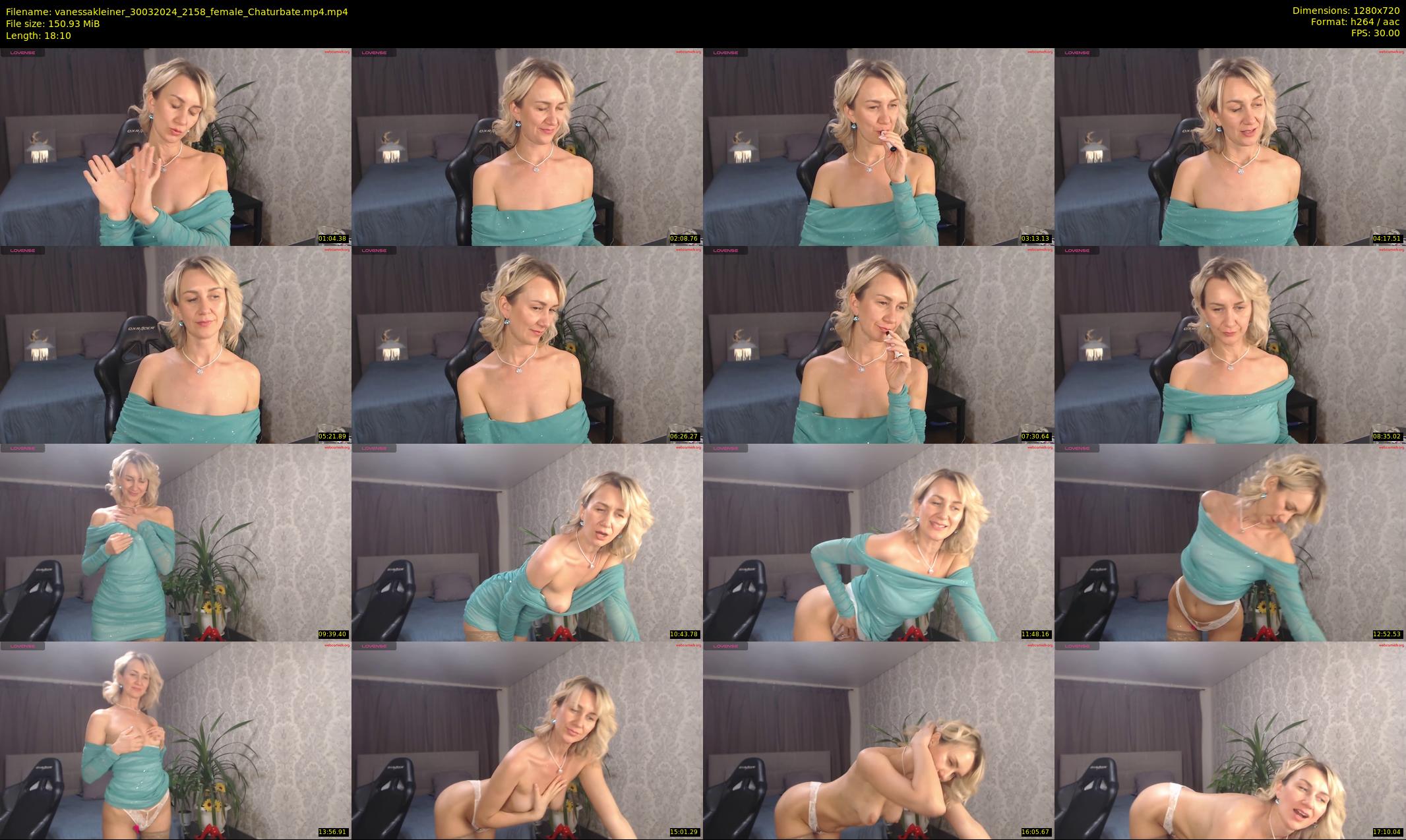 vanessakleiner — 19 minute Chaturbate female cam show recording, 720p, Mar 30, 2024
