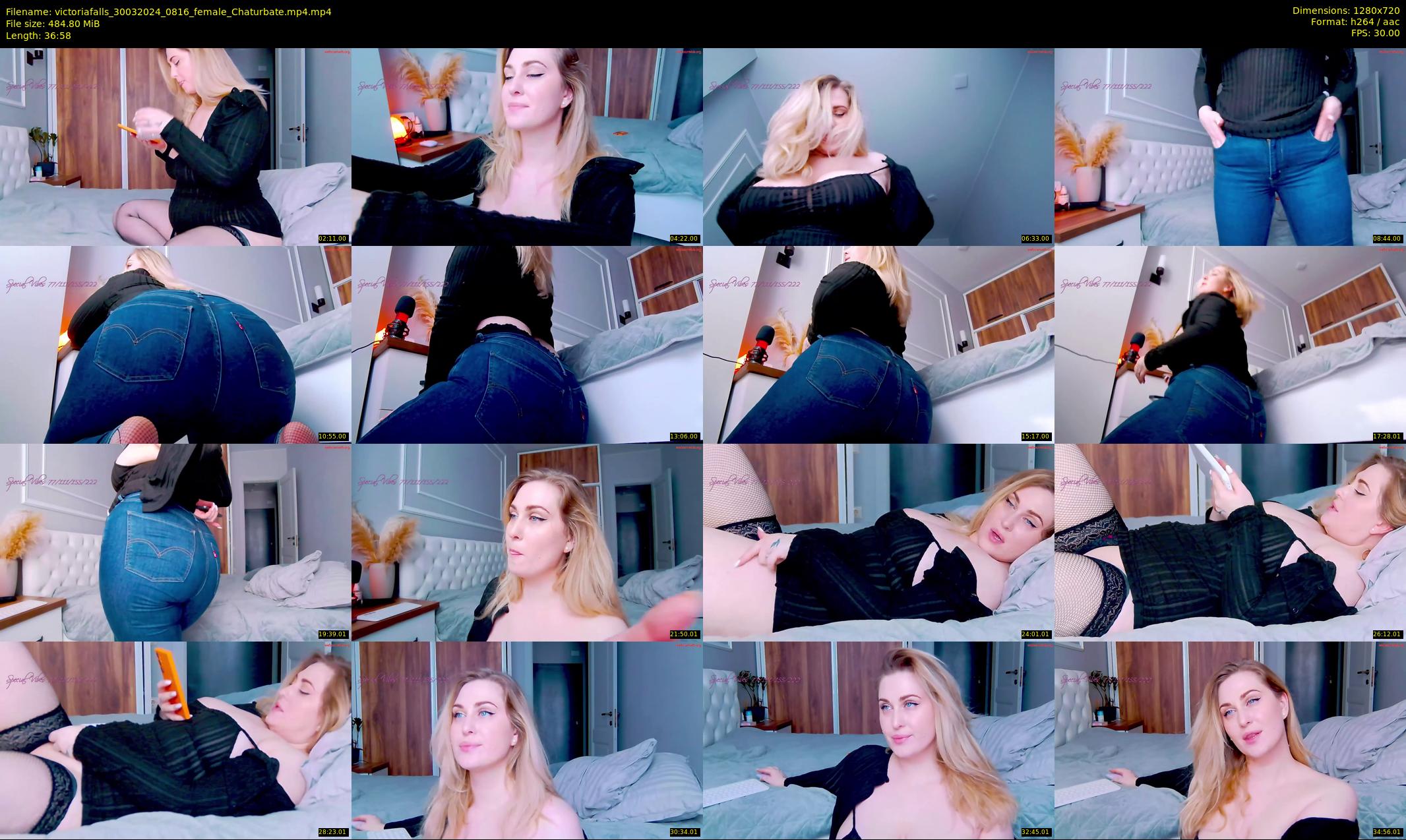 victoriafalls — 37 minute Chaturbate female cam show recording, 720p, Mar 30, 2024