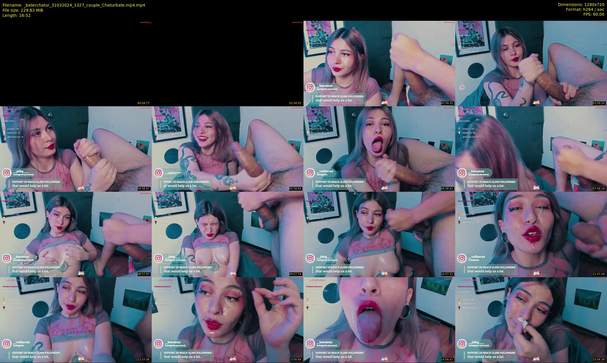 _baterchatur — 17 minute Chaturbate couple cam show recording, 720p, Mar 31, 2024