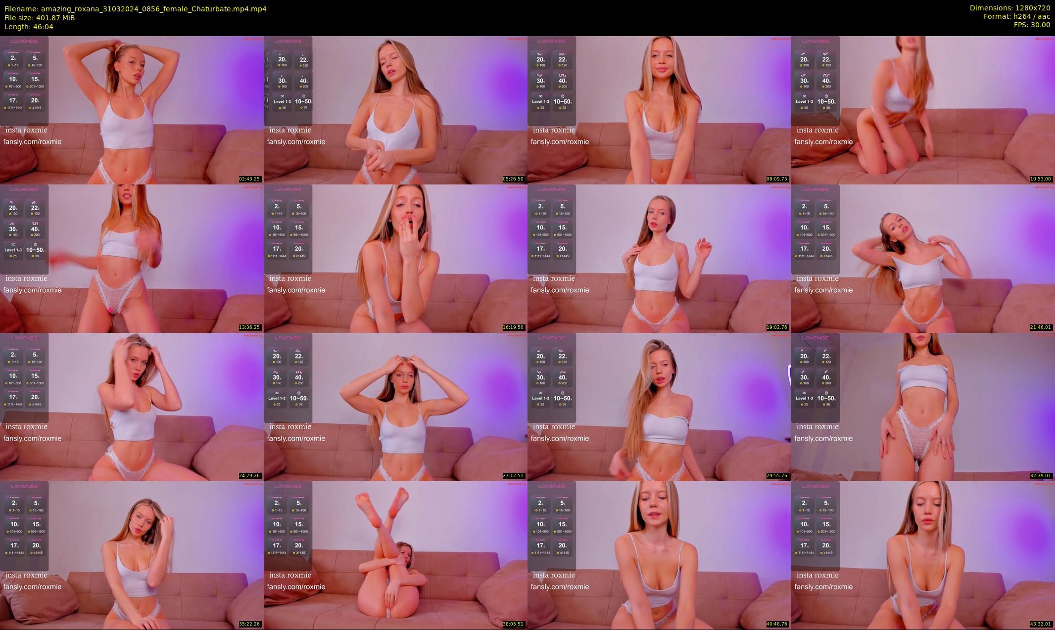 amazing_roxana — 47 minute Chaturbate female cam show recording, 720p, Mar 31, 2024