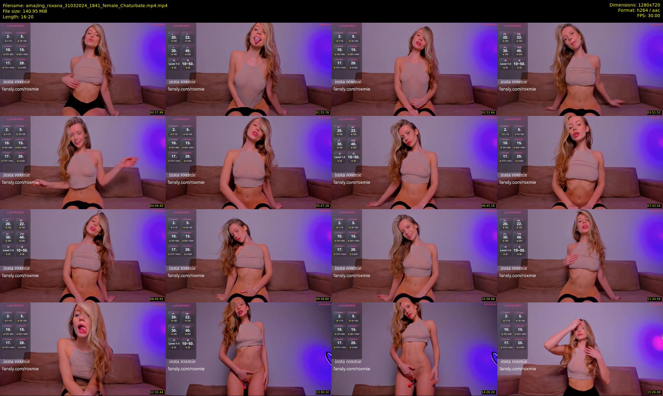 amazing_roxana — 17 minute Chaturbate female cam show recording, 720p, Mar 31, 2024
