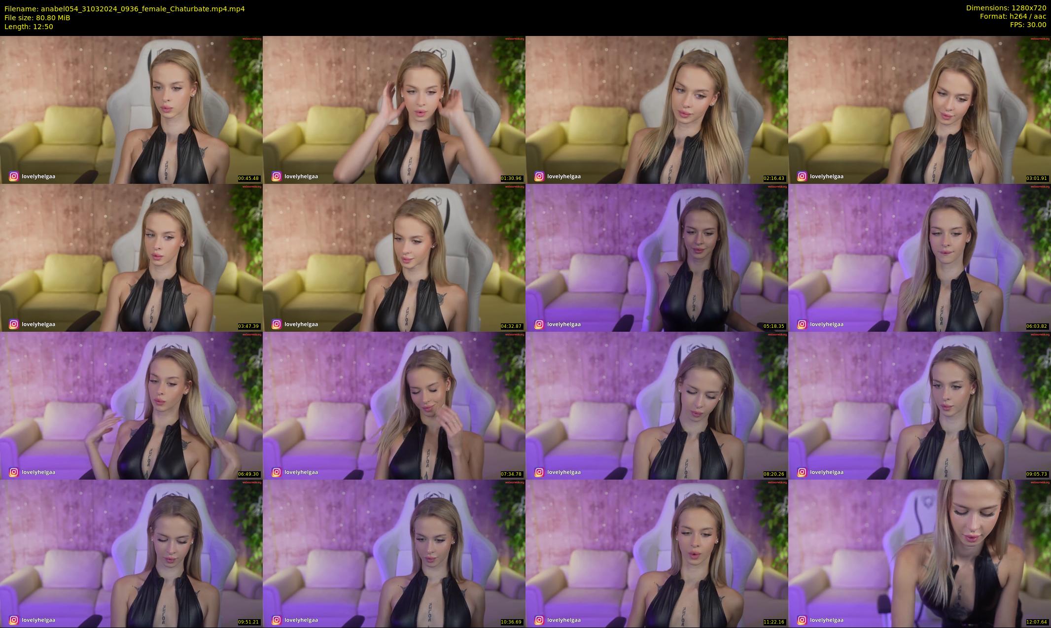 anabel054 — 13 minute Chaturbate female cam show recording, 720p, Mar 31, 2024