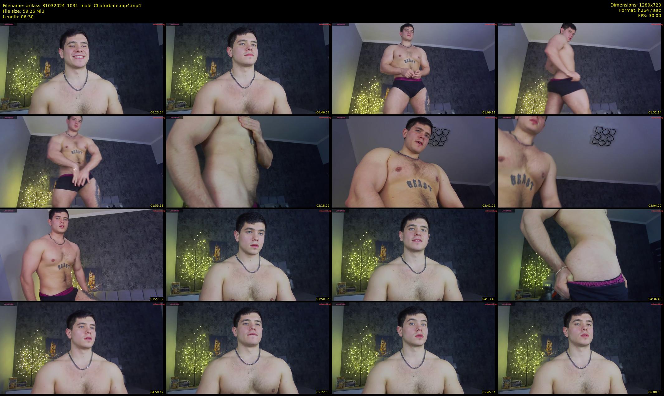 arilass — 7 minute Chaturbate male cam show recording, 720p, Mar 31, 2024