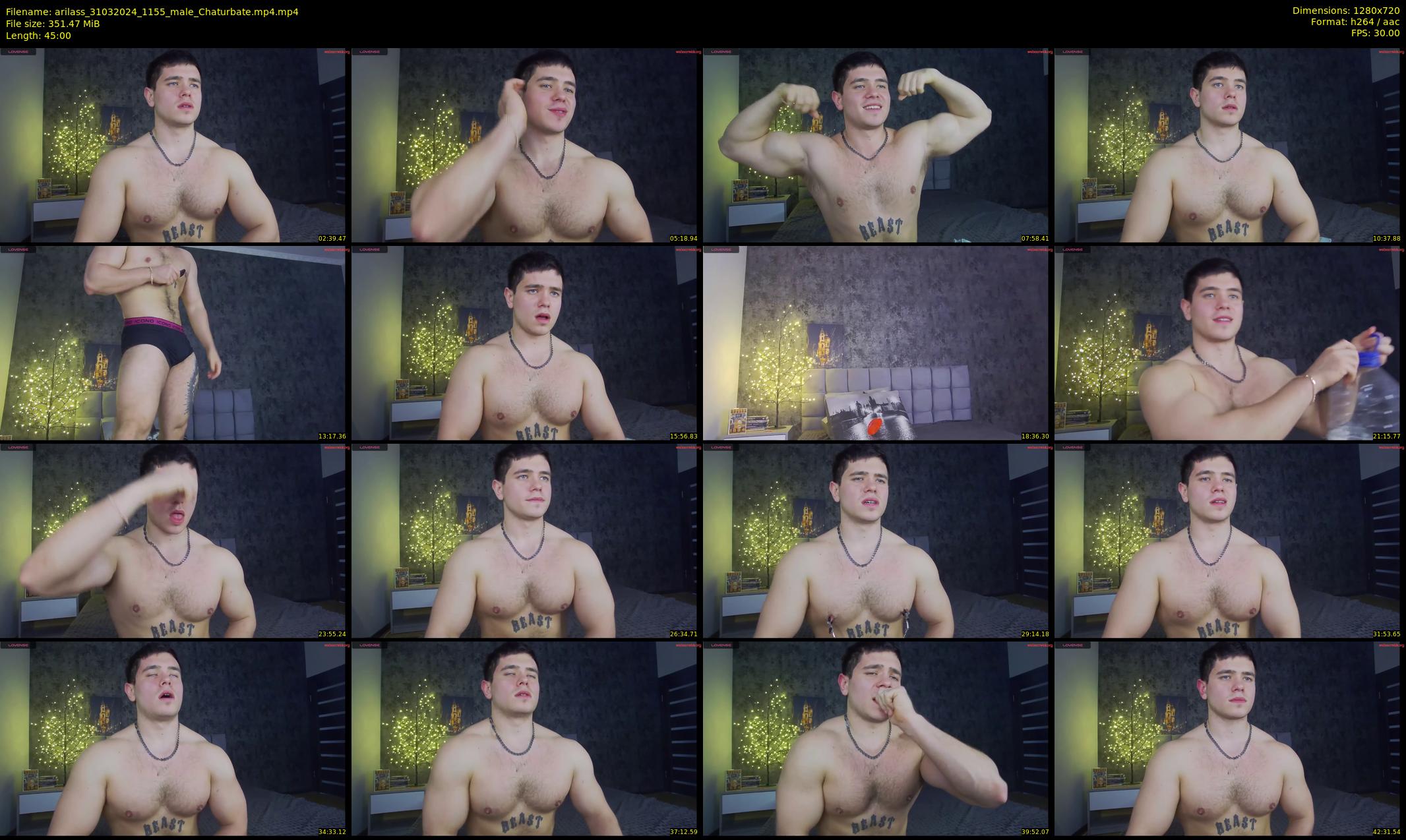 arilass — 45 minute Chaturbate male cam show recording, 720p, Mar 31, 2024