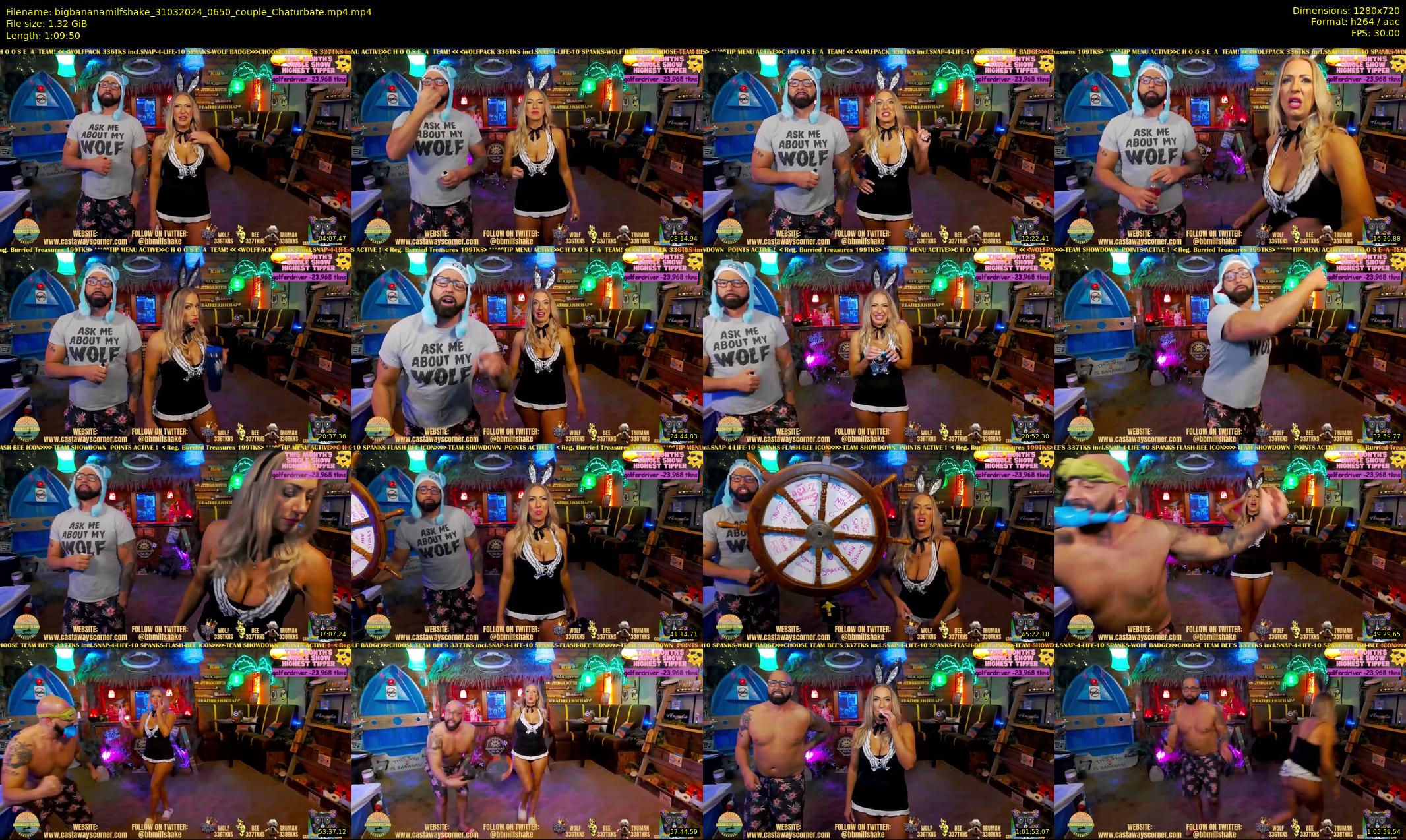 bigbananamilfshake — 70 minute Chaturbate couple cam show recording, 720p, Mar 31, 2024